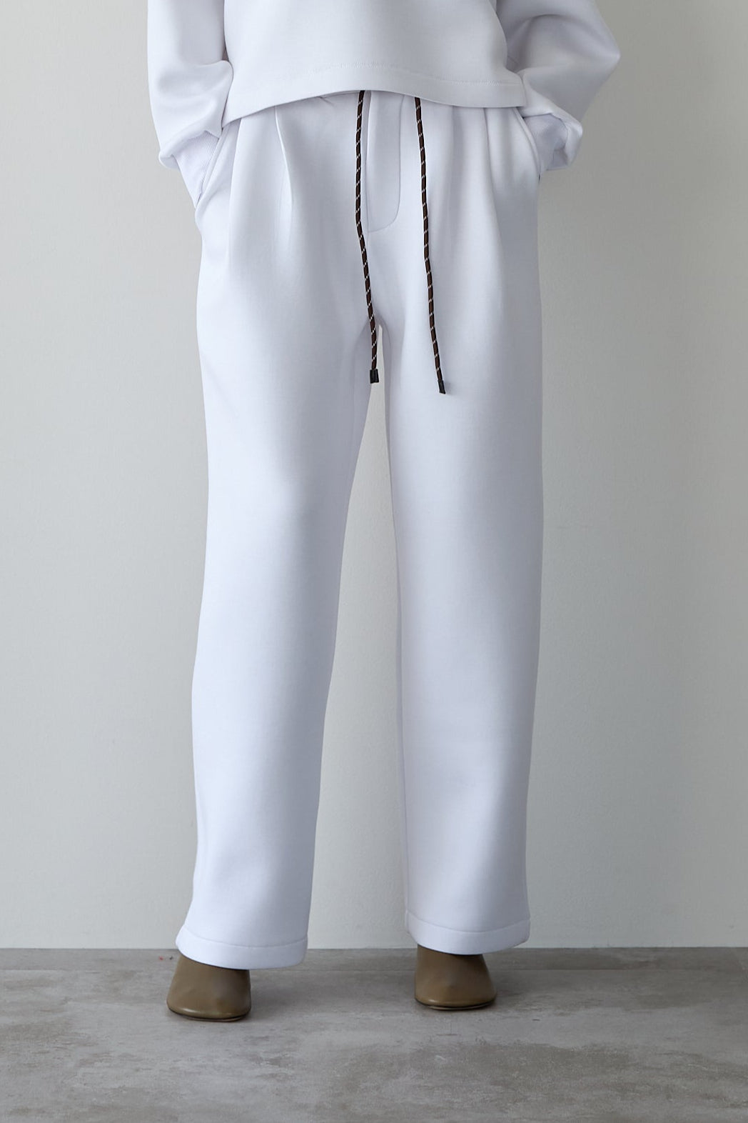 スウェットワイドパンツ【WHITE】