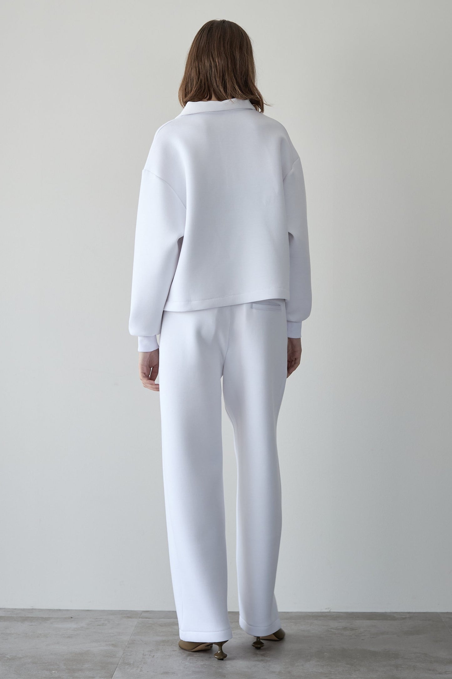 スウェットワイドパンツ【WHITE】