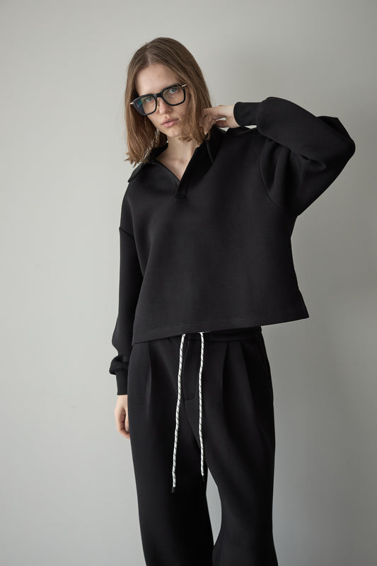 エリー　ELLIE スウェット ビックカラースウェット【BLACK×WHITE】 – ELLIE