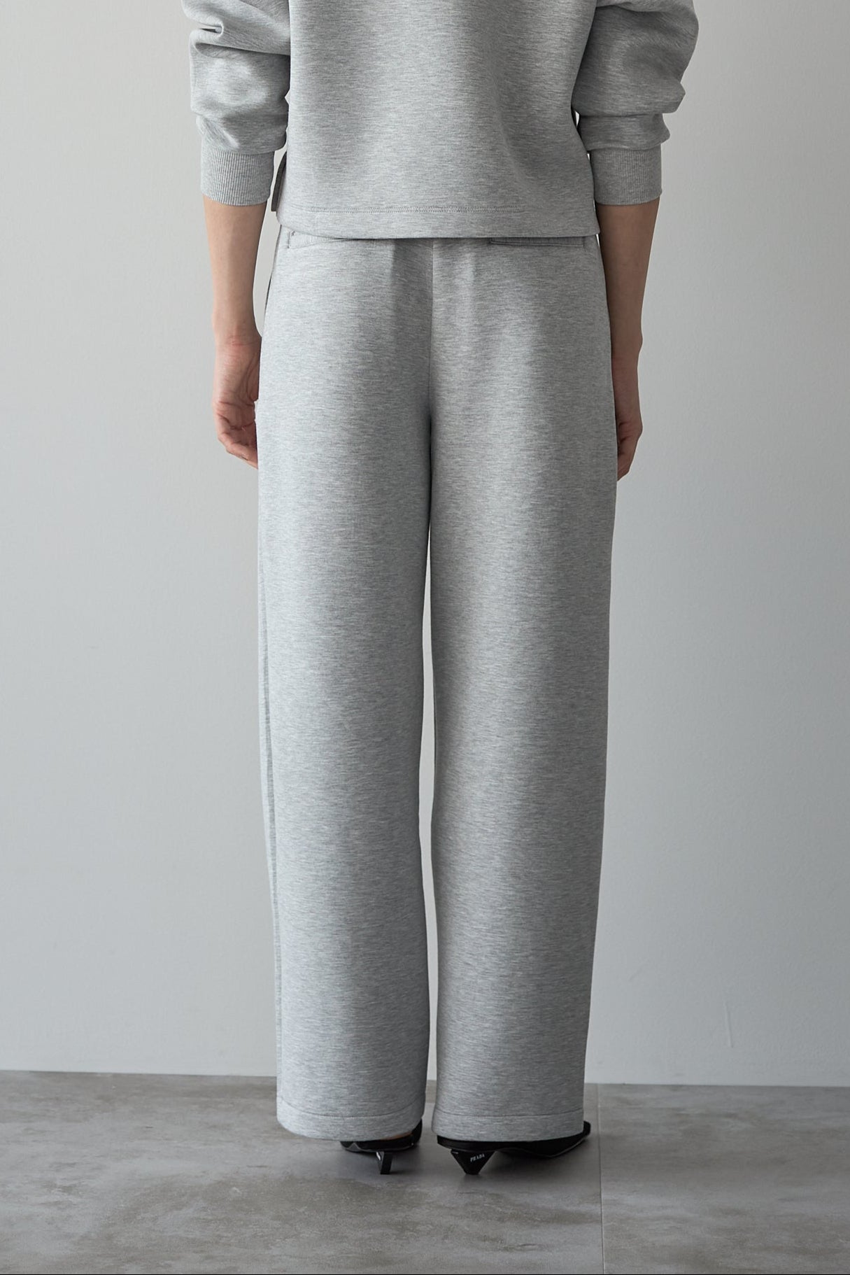 スウェットワイドパンツ【GRAY】