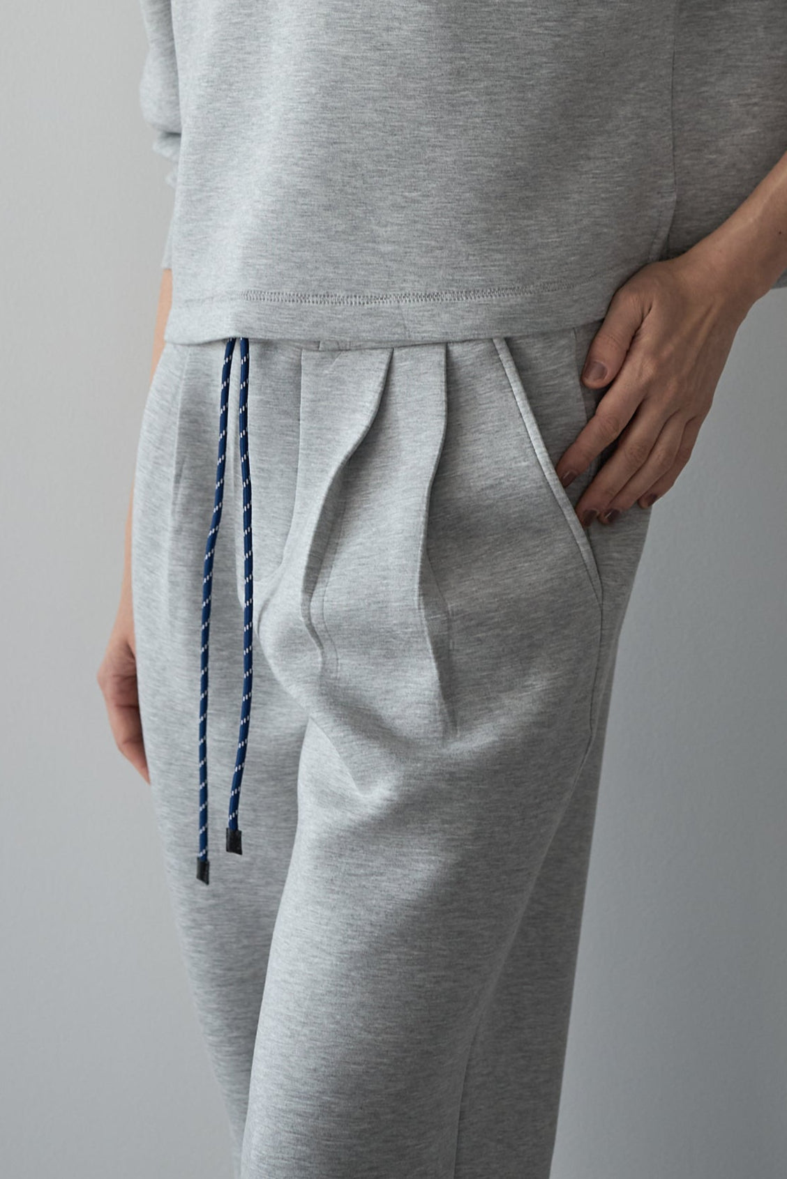 スウェットワイドパンツ【GRAY】