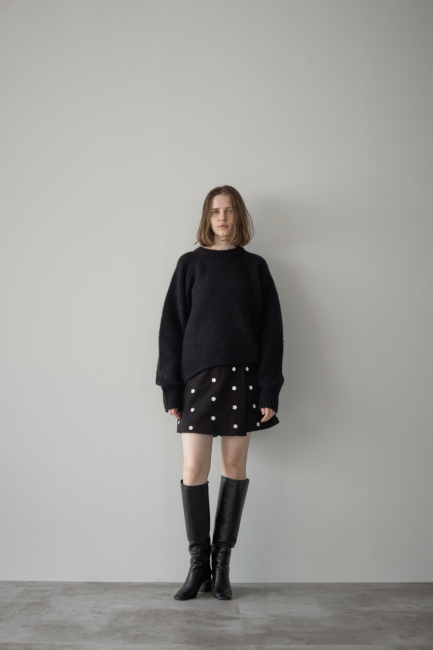 オーバーサイズニット【BLACK】