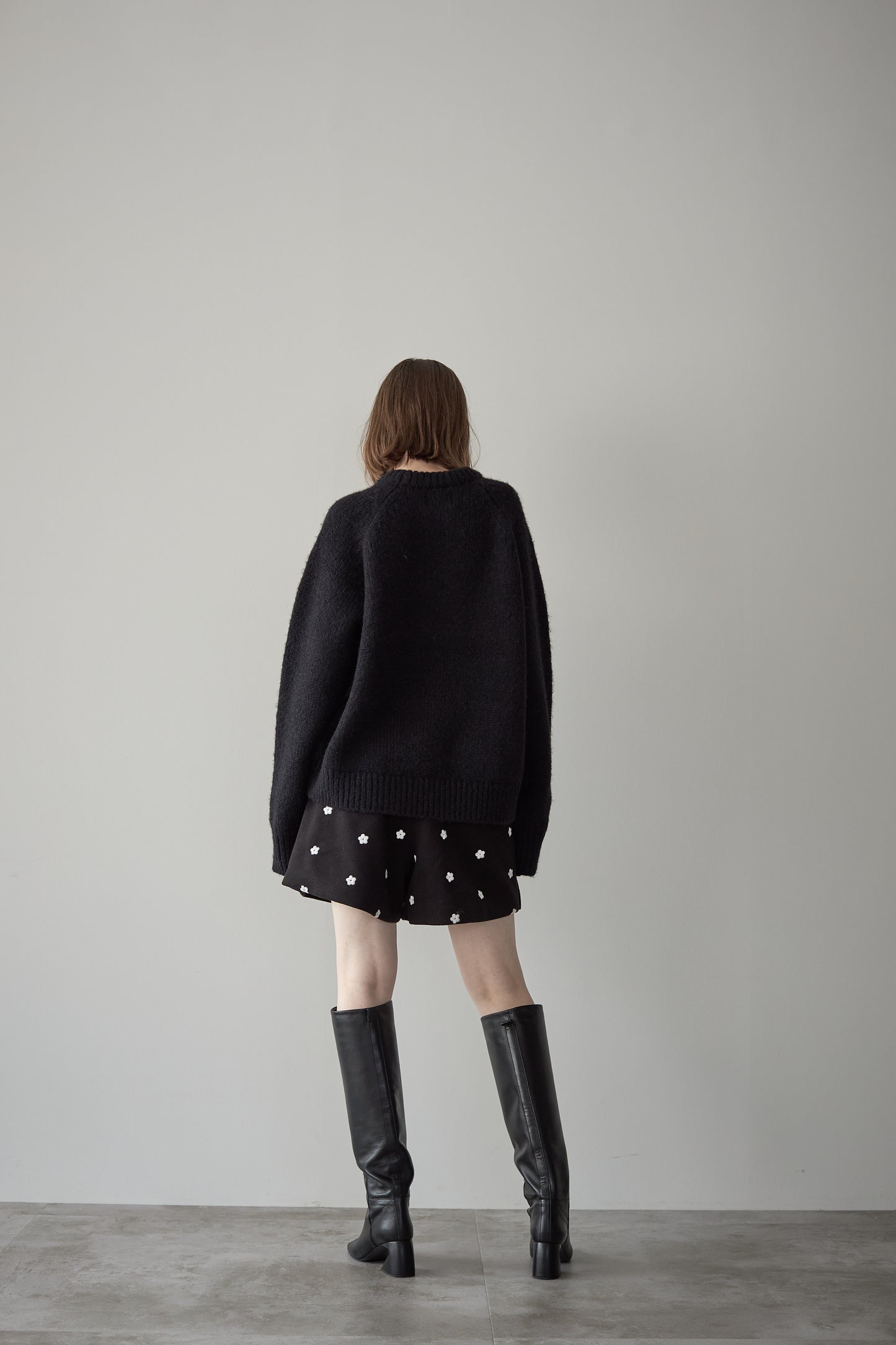 オーバーサイズニット【BLACK】