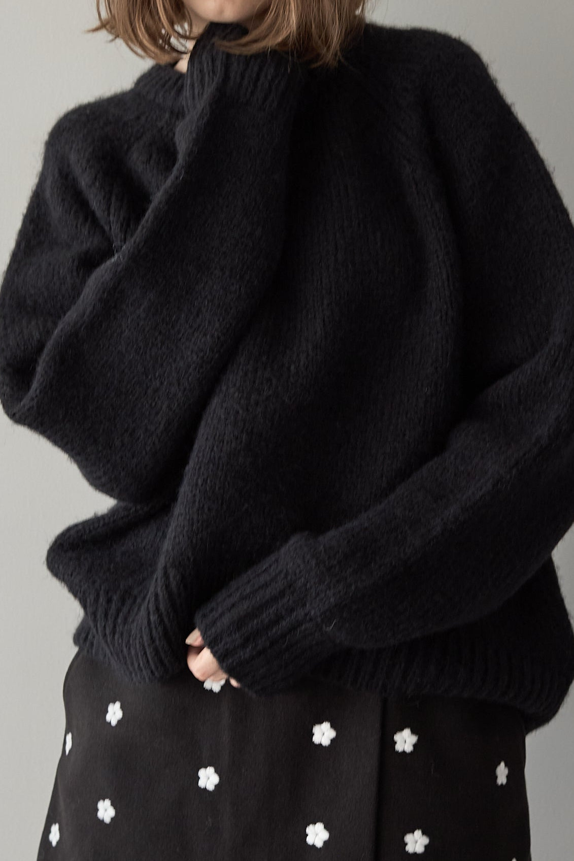 オーバーサイズニット【BLACK】