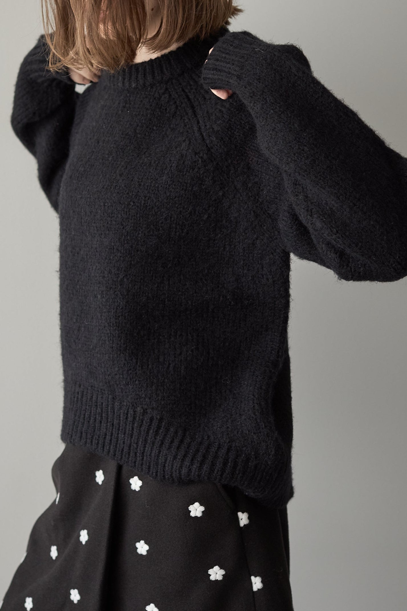 オーバーサイズニット【BLACK】