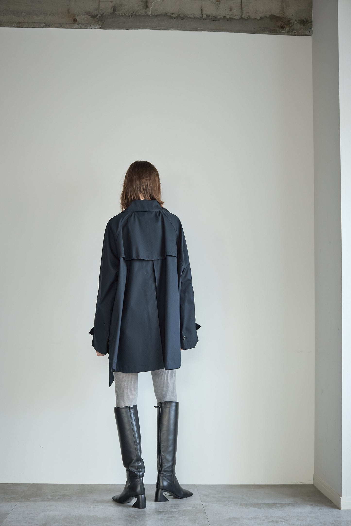 ケープトレンチコート【NAVY】