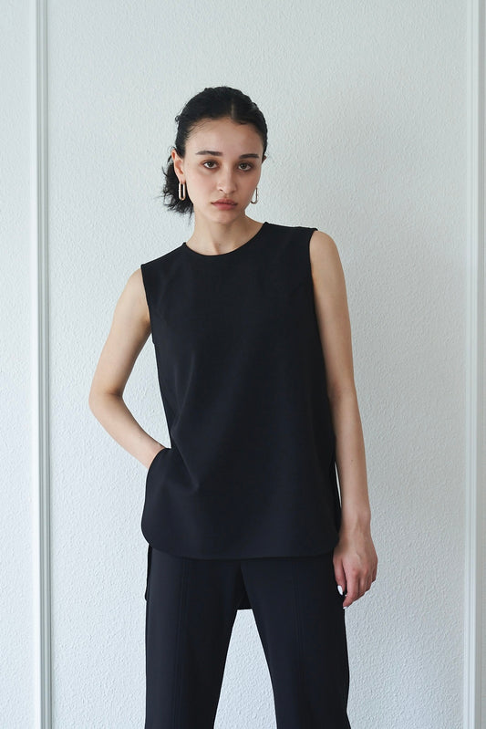 ジョーゼットノースリーブ【BLACK】