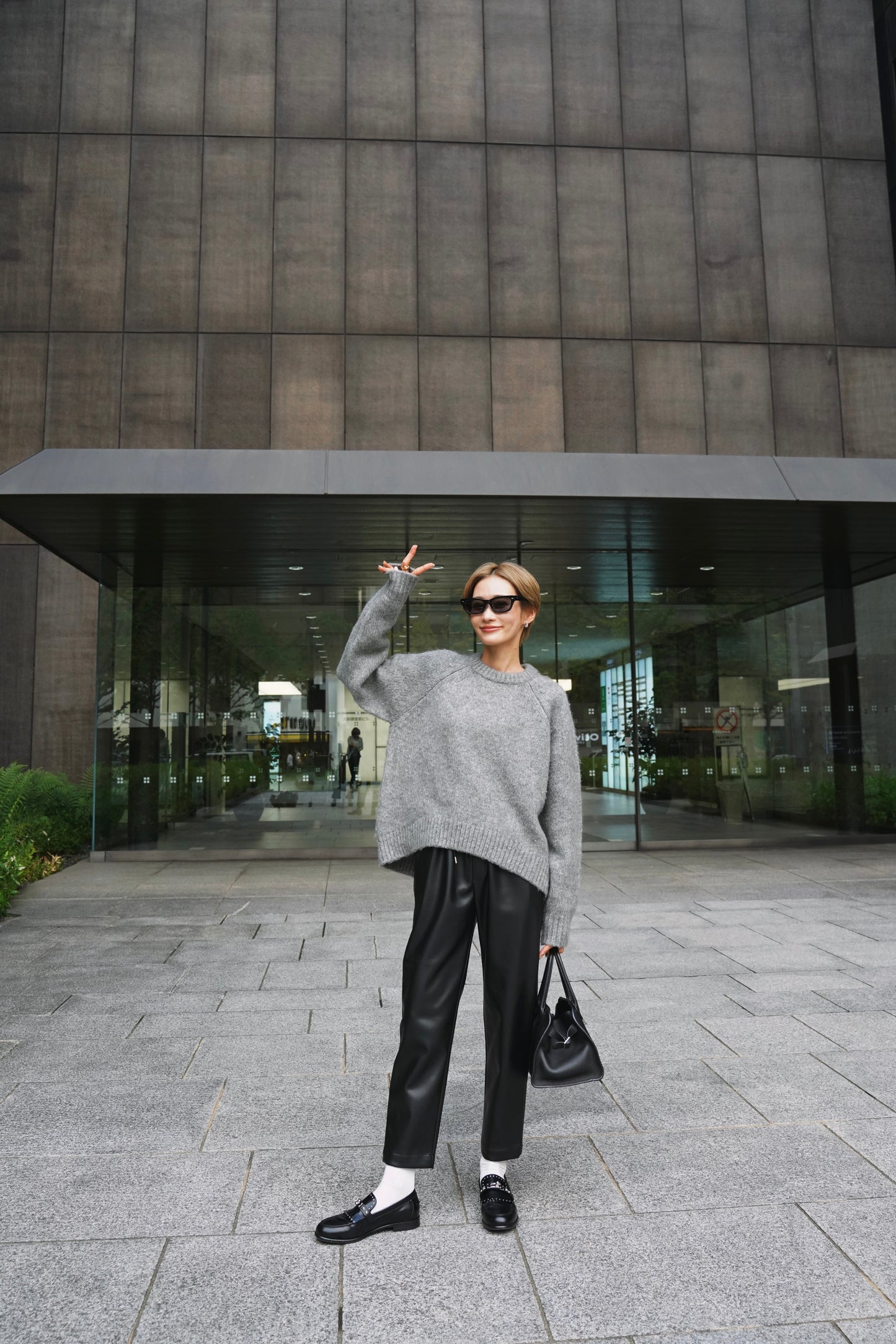 オーバーサイズニット【GRAY】