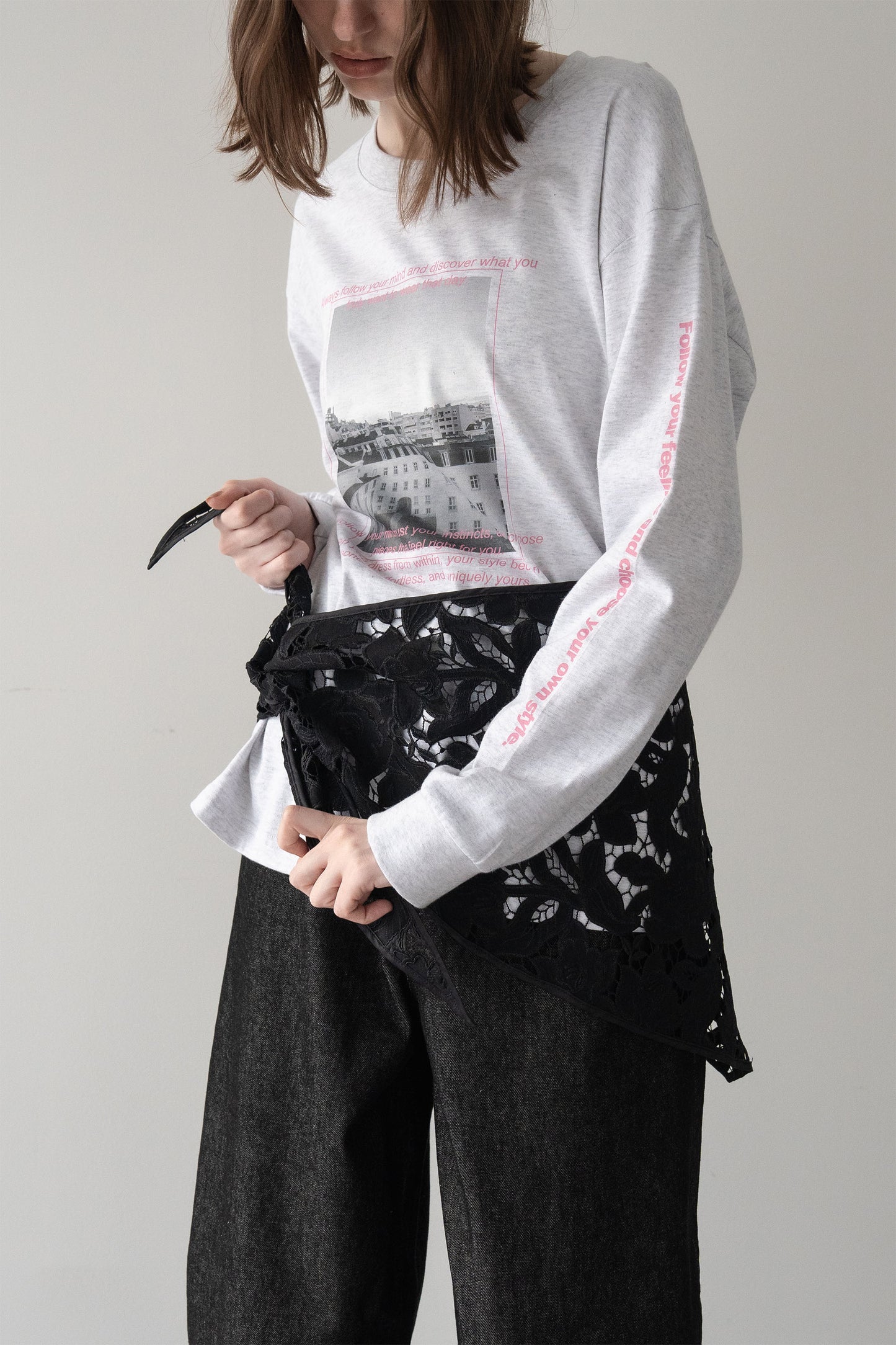 レースカラー【BLACK】