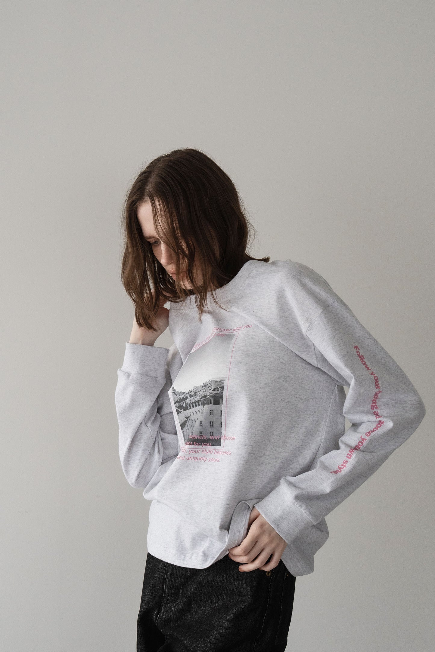プリントロンTEE【GRAY】