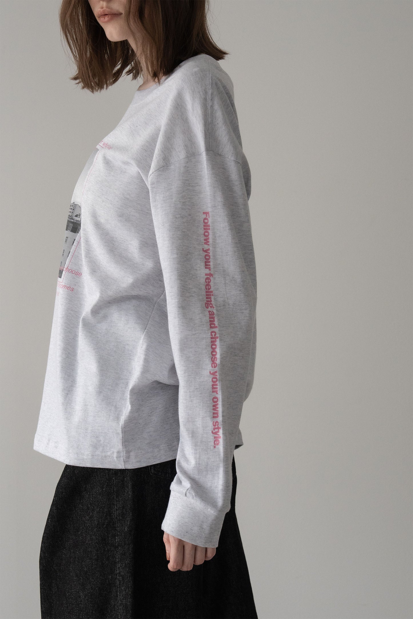 プリントロンTEE【GRAY】