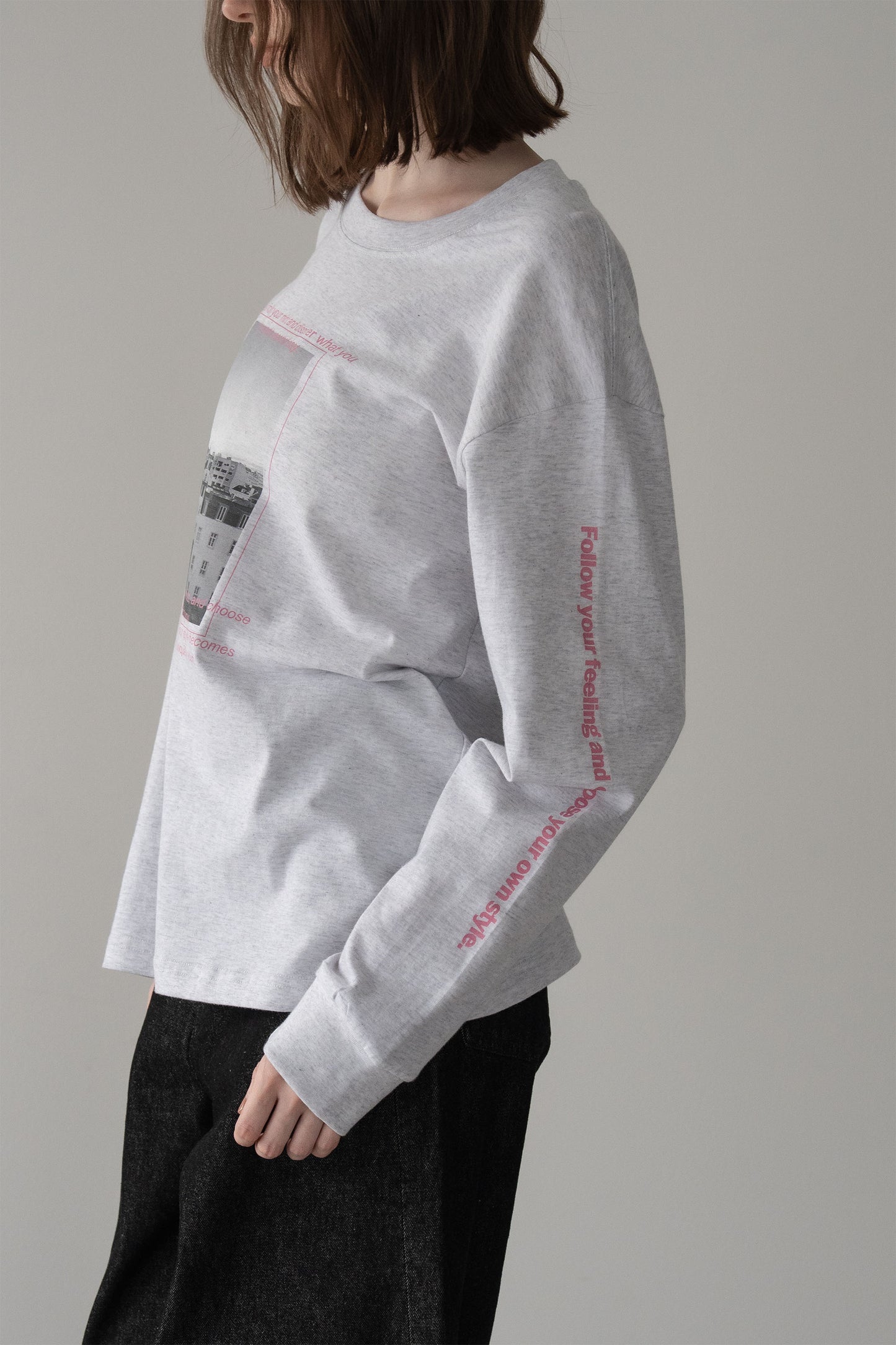 プリントロンTEE【GRAY】