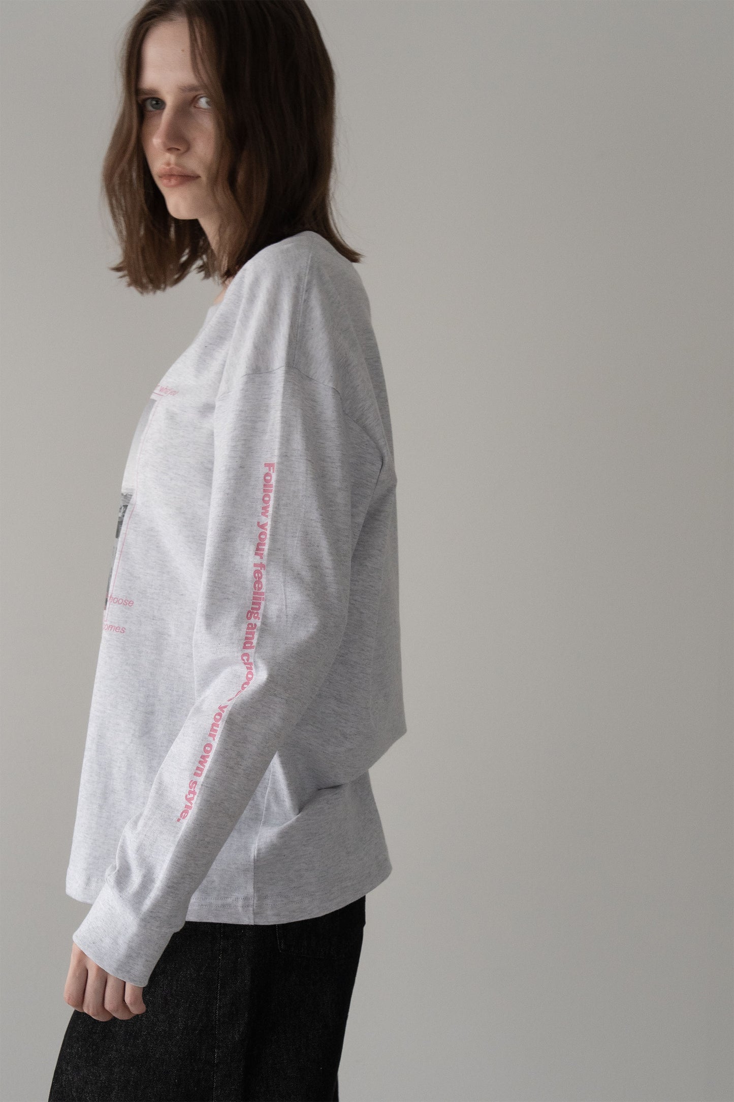 プリントロンTEE【GRAY】