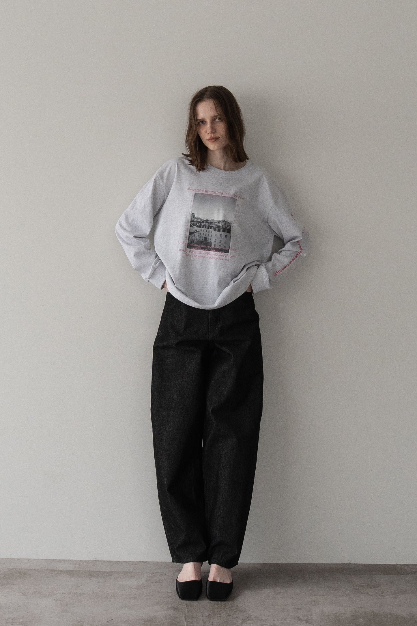 プリントロンTEE【GRAY】