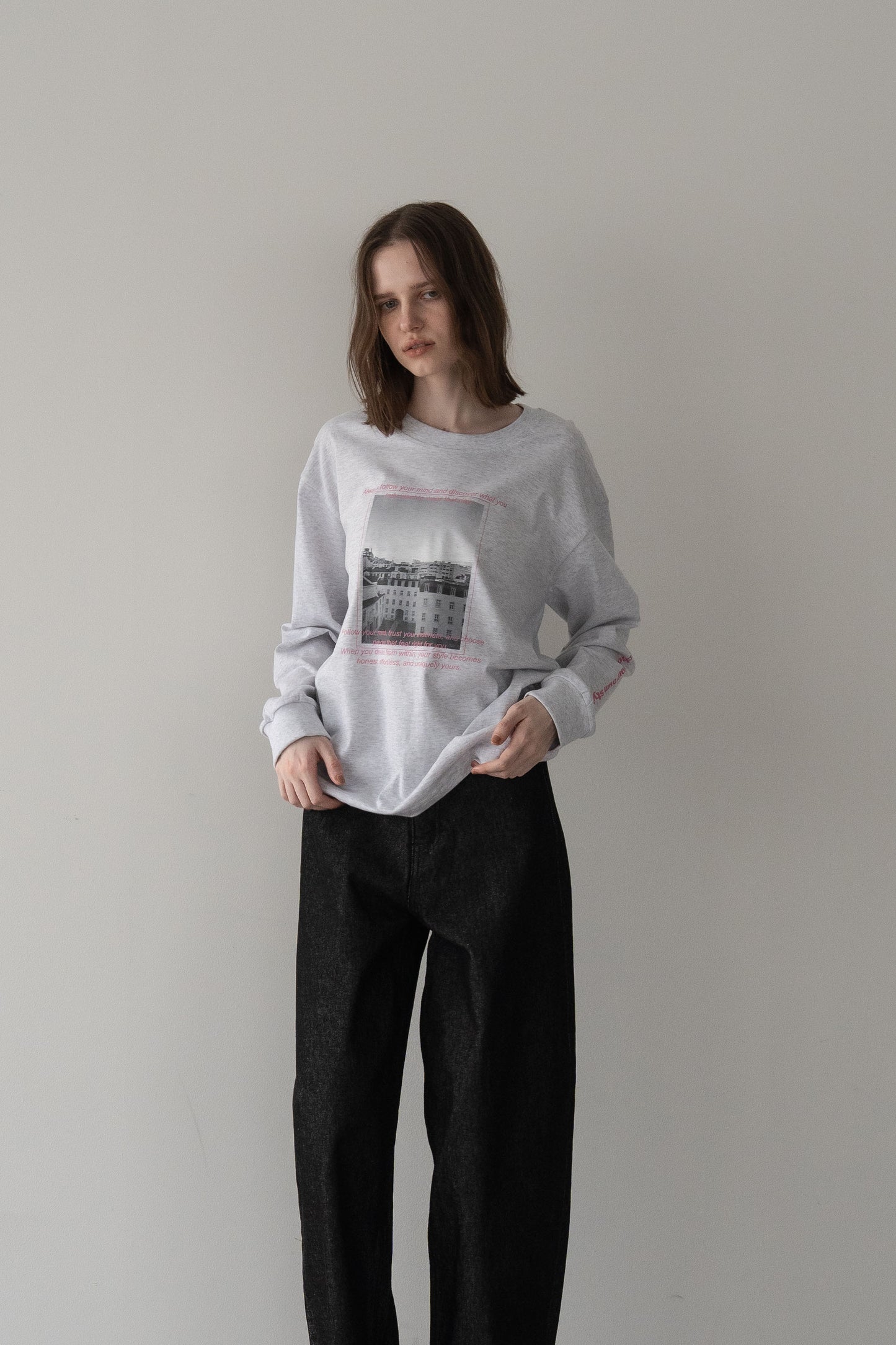プリントロンTEE【GRAY】