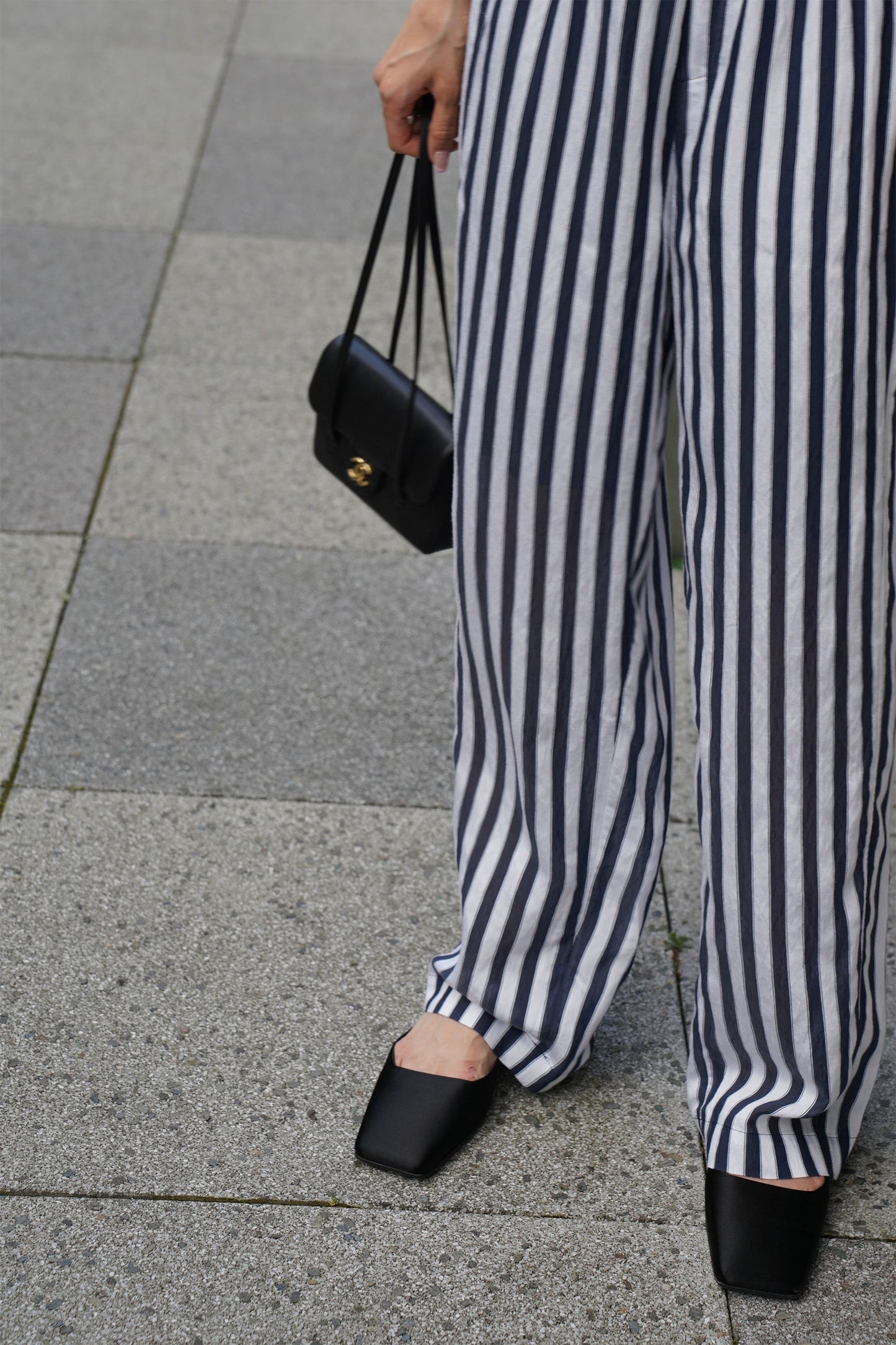 ストライプパンツ【NAVY】