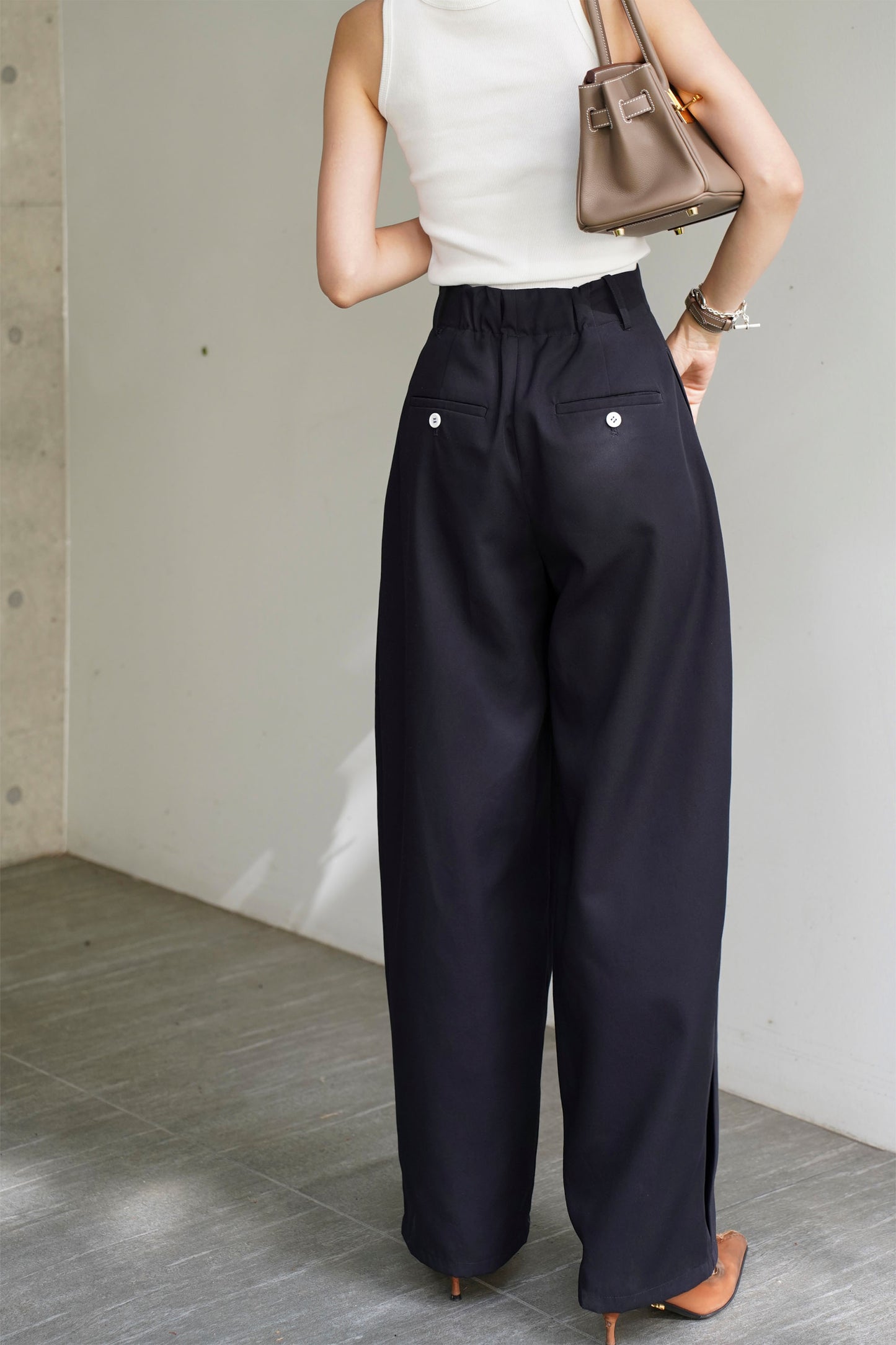 タックトラウザーズ【NAVY】