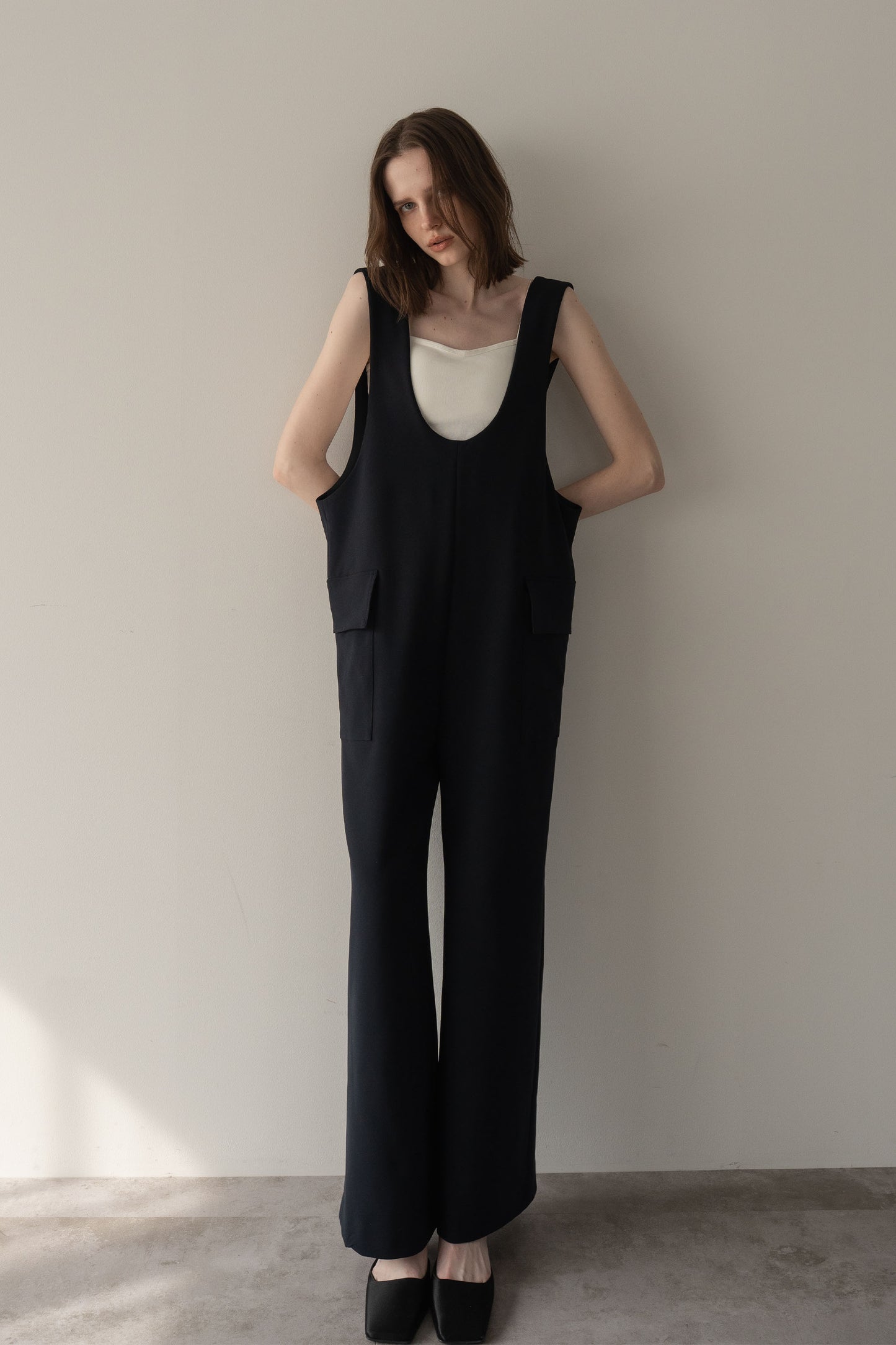 ポケットロンパース【NAVY】
