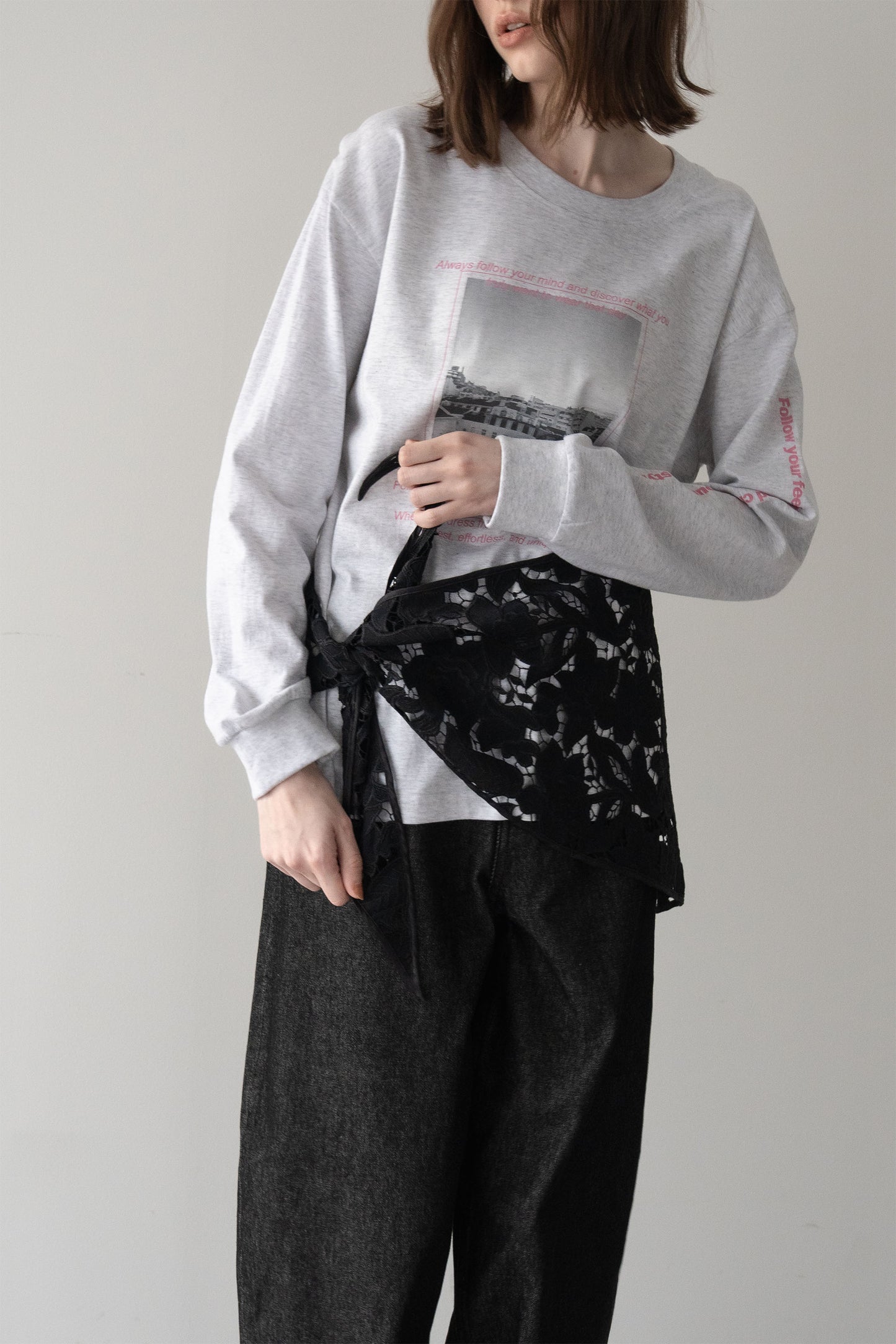 レースカラー【BLACK】