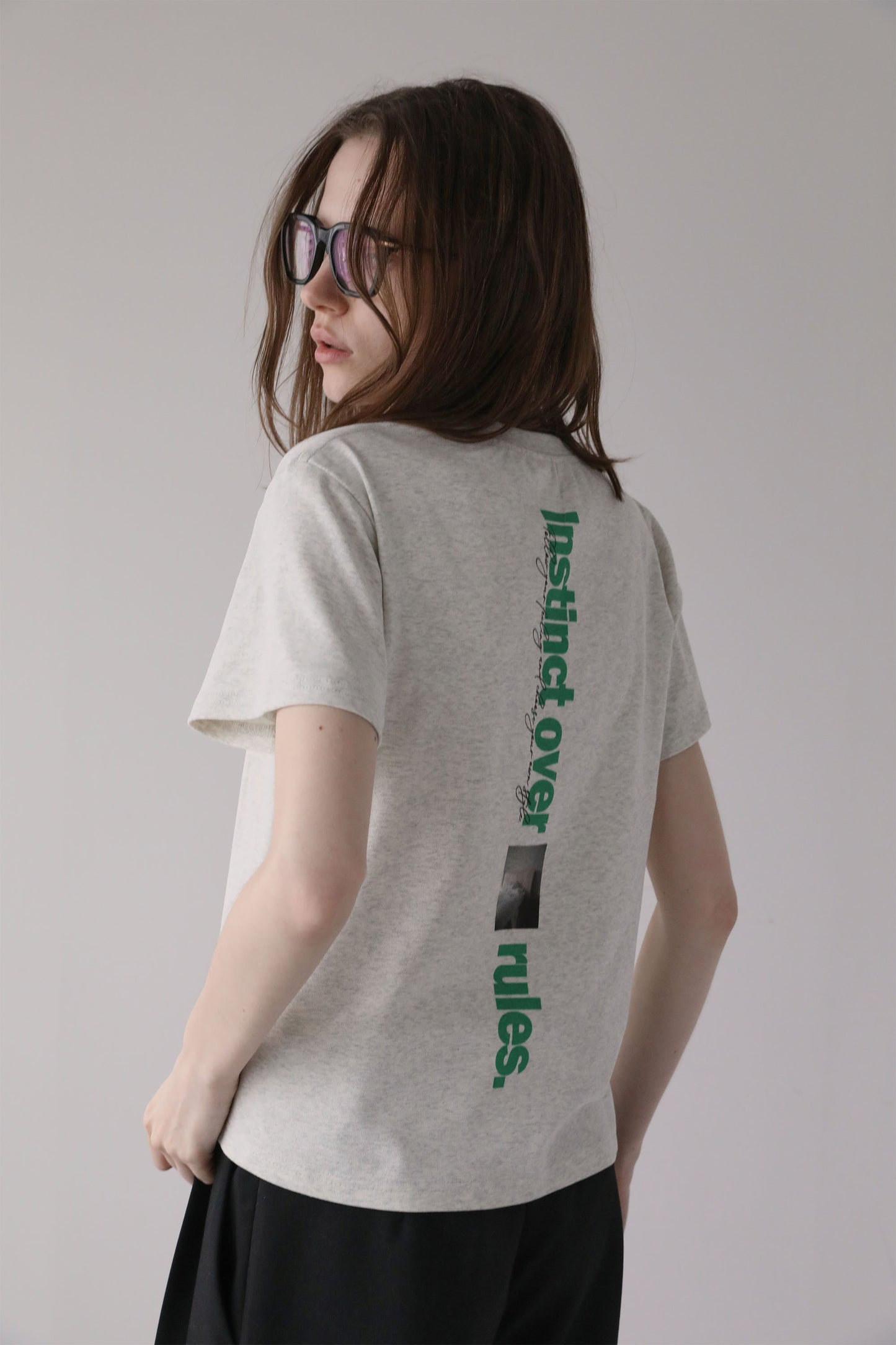 バックプリントTEE【GRAY】