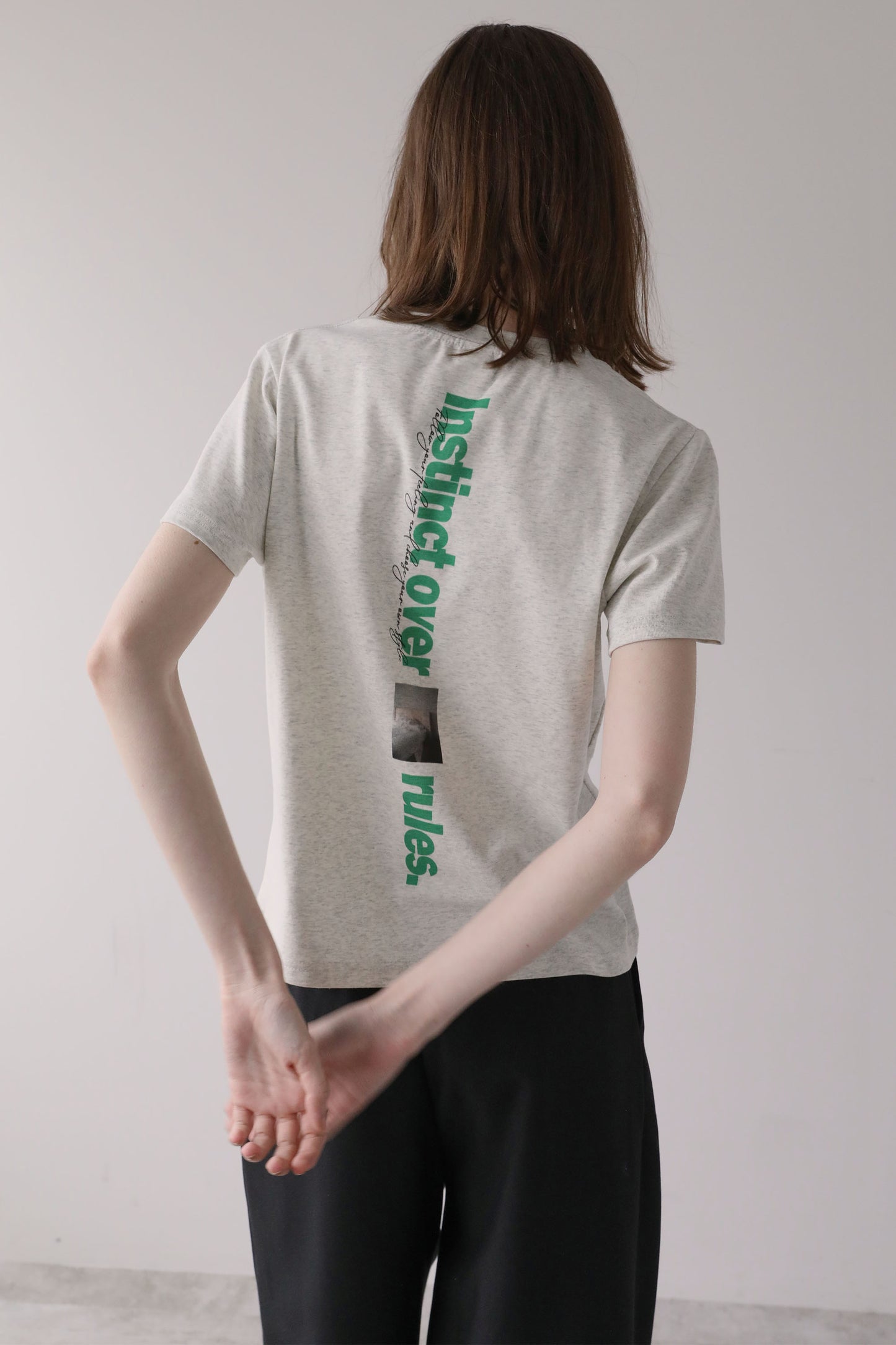 バックプリントTEE【GRAY】