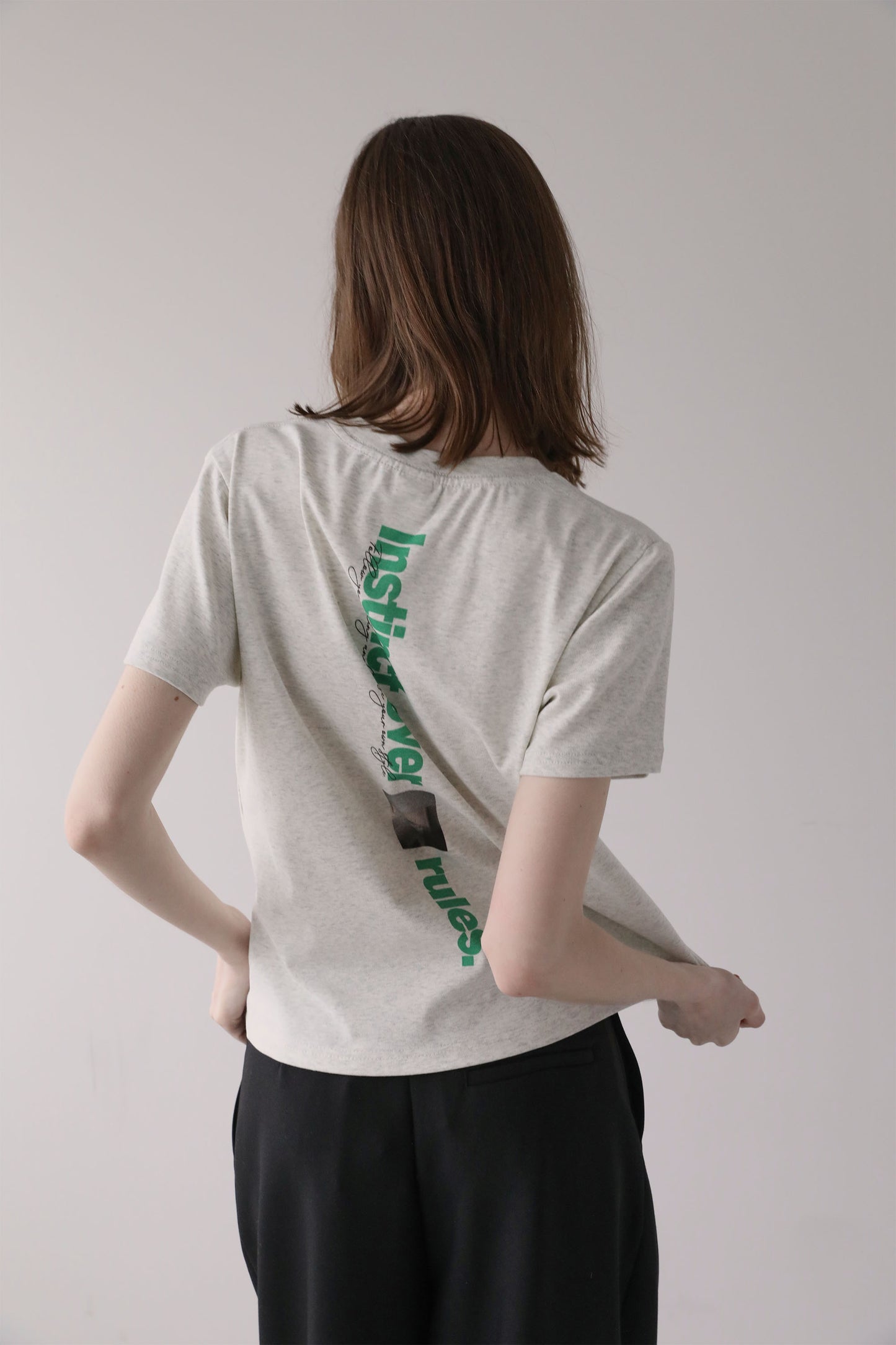 バックプリントTEE【GRAY】