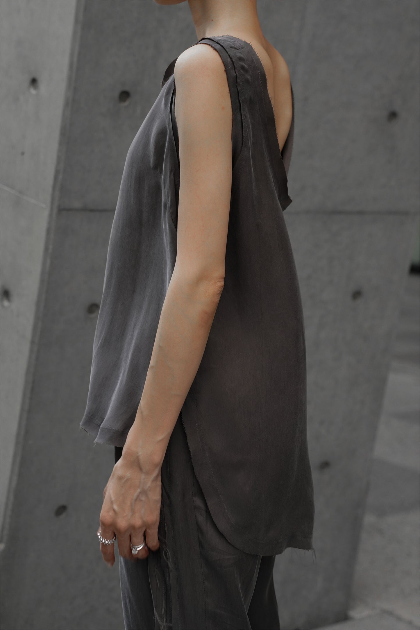 カットオフキュプラトップス【GRAY】