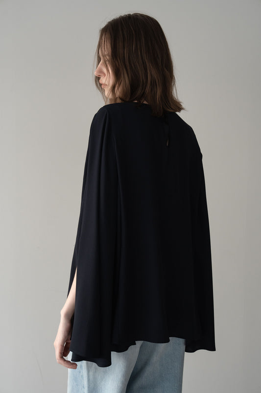 ポンチョブラウス【NAVY】