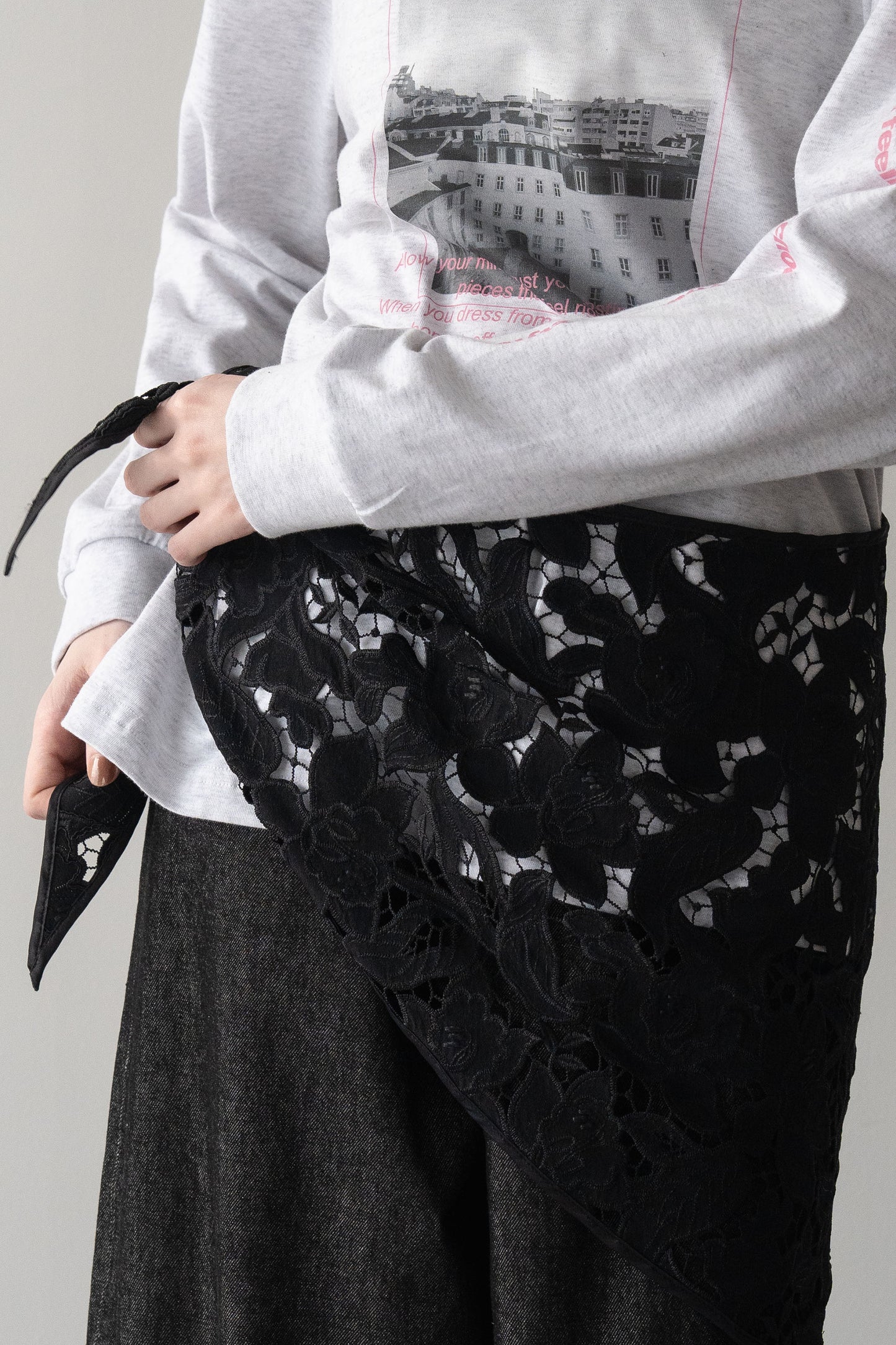 レースカラー【BLACK】