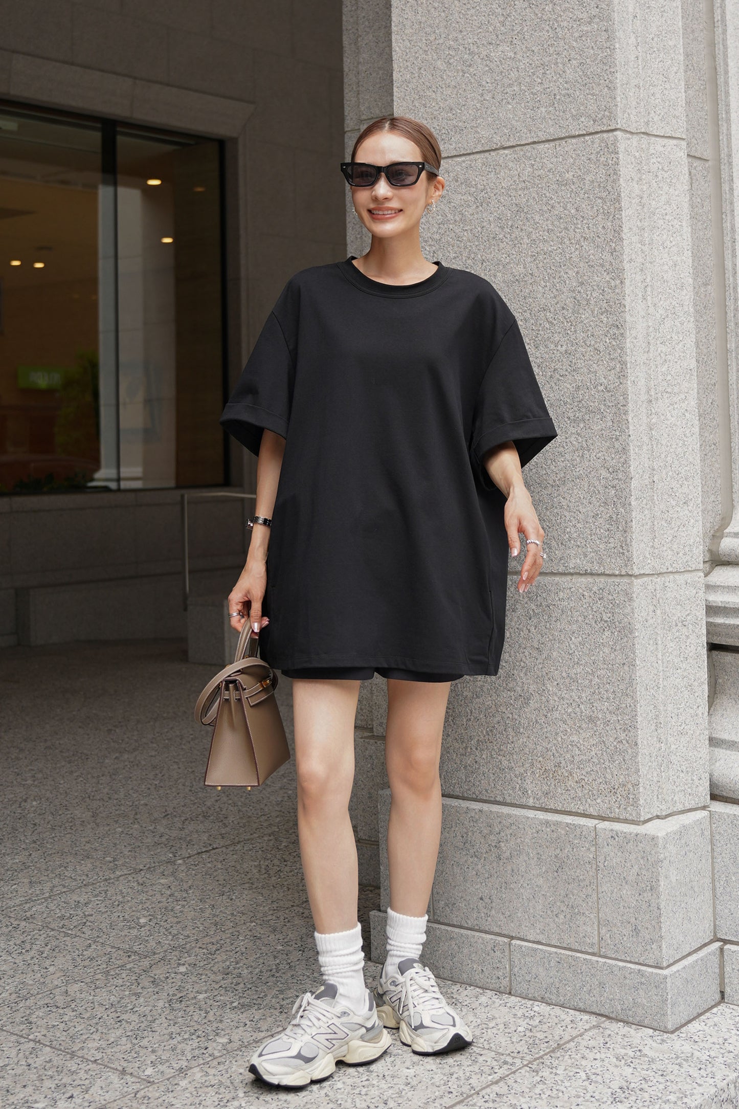 オーバーサイズカットソー【BLACK】