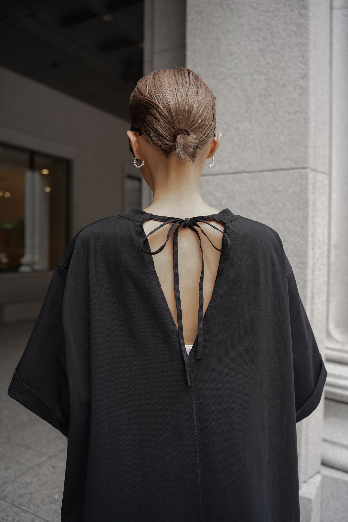 オーバーサイズカットソー【BLACK】