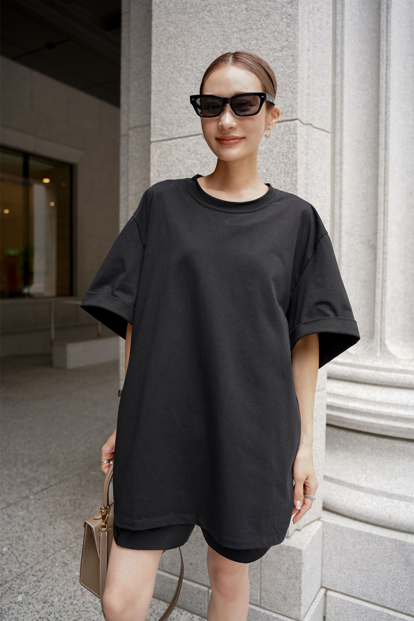 オーバーサイズカットソー【BLACK】