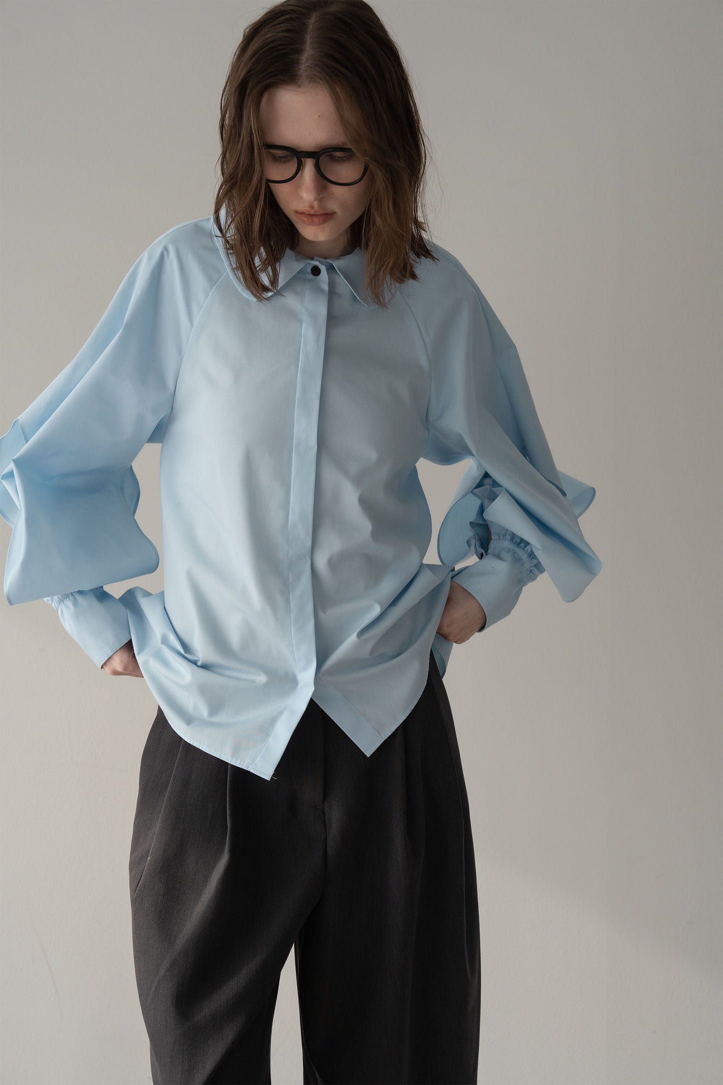 チューリップブラウス【BLUE】