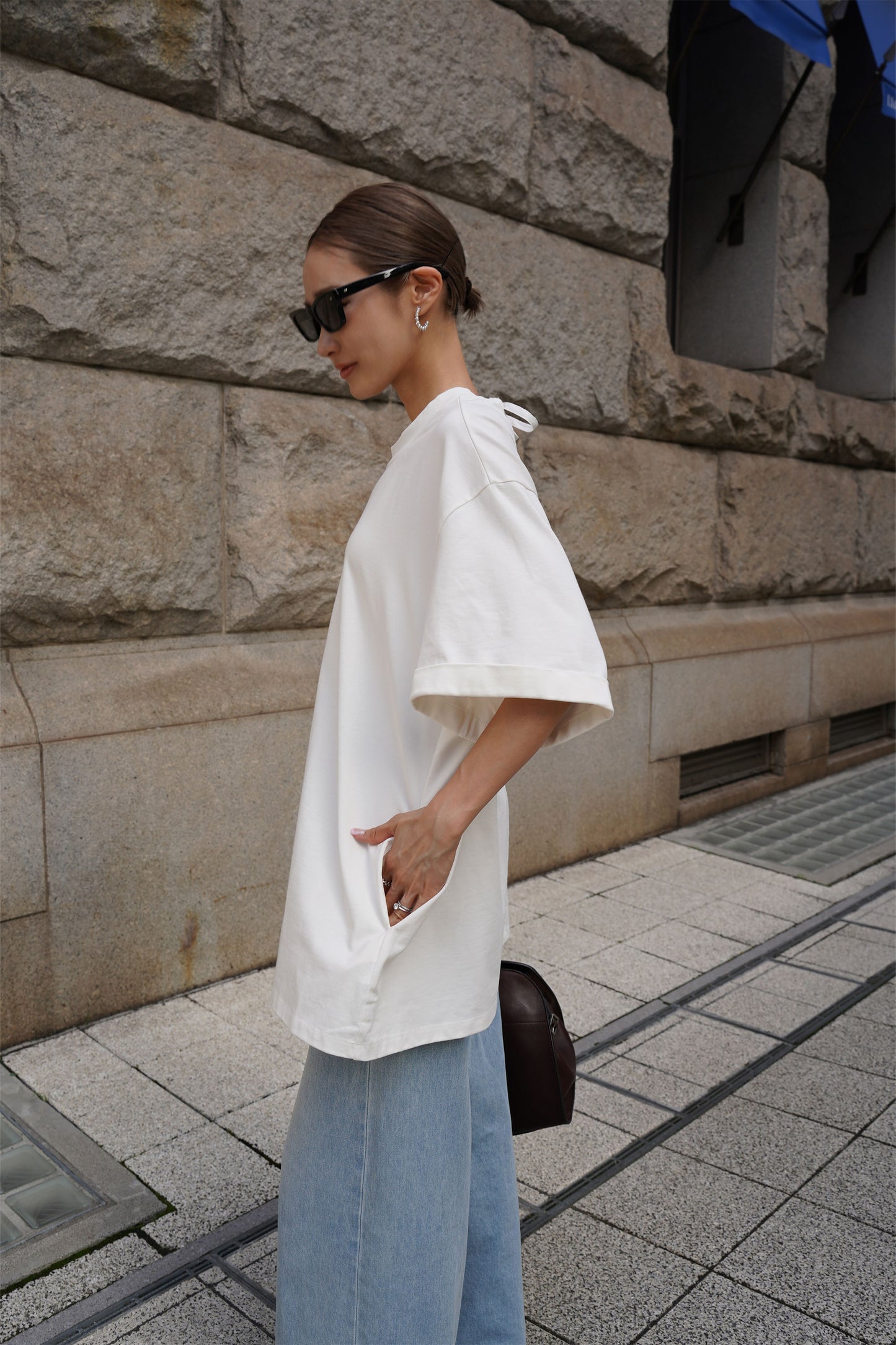 オーバーサイズカットソー【WHITE】