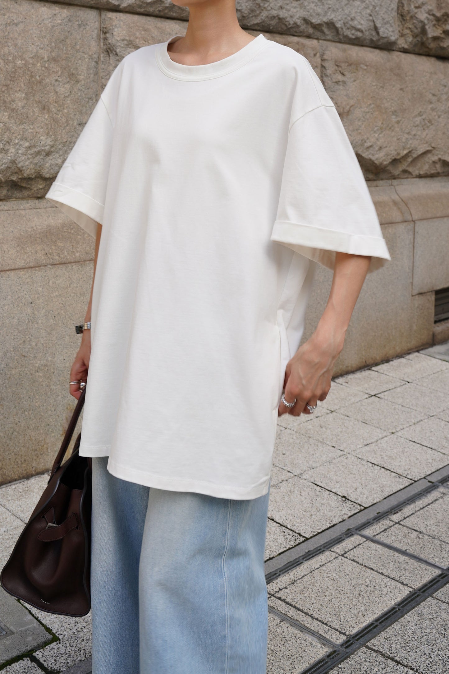 オーバーサイズカットソー【WHITE】