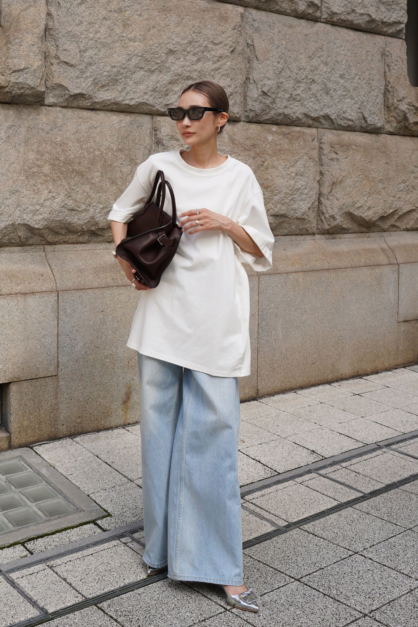 オーバーサイズカットソー【WHITE】