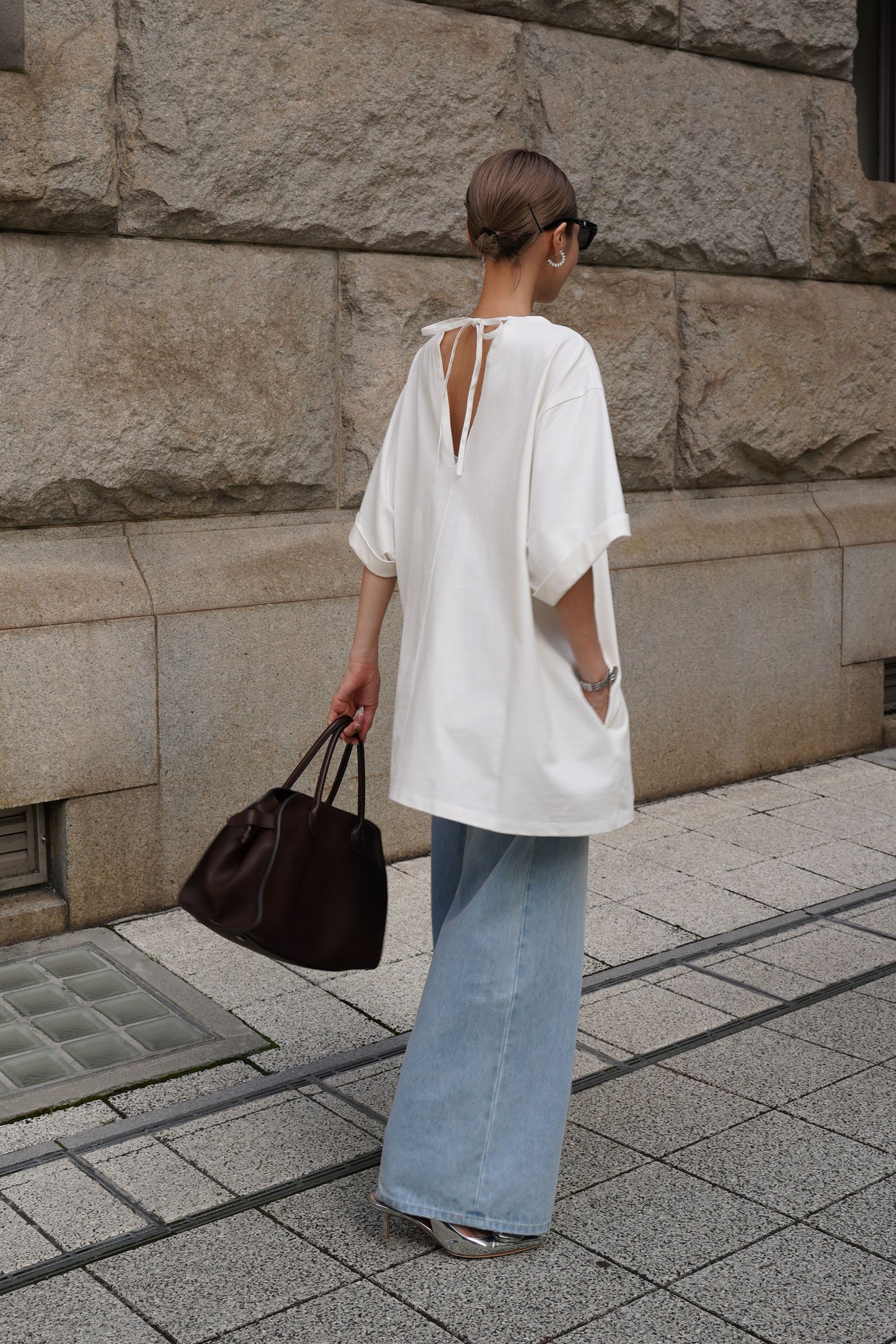 オーバーサイズカットソー【WHITE】