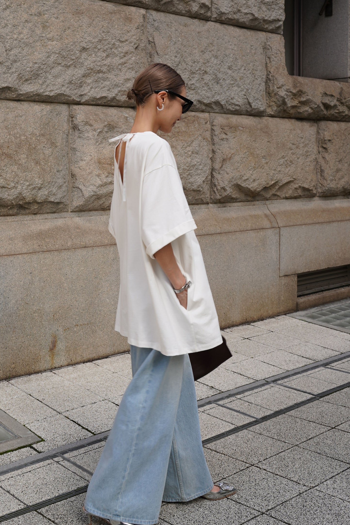 オーバーサイズカットソー【WHITE】