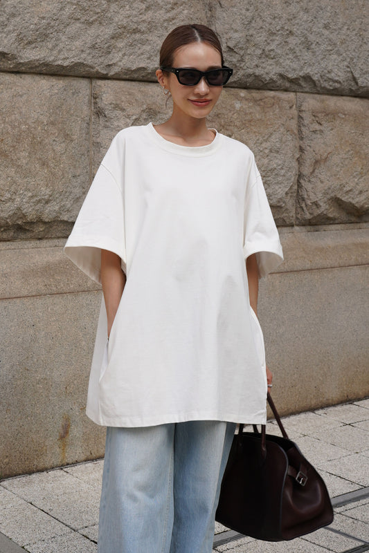 オーバーサイズカットソー【WHITE】