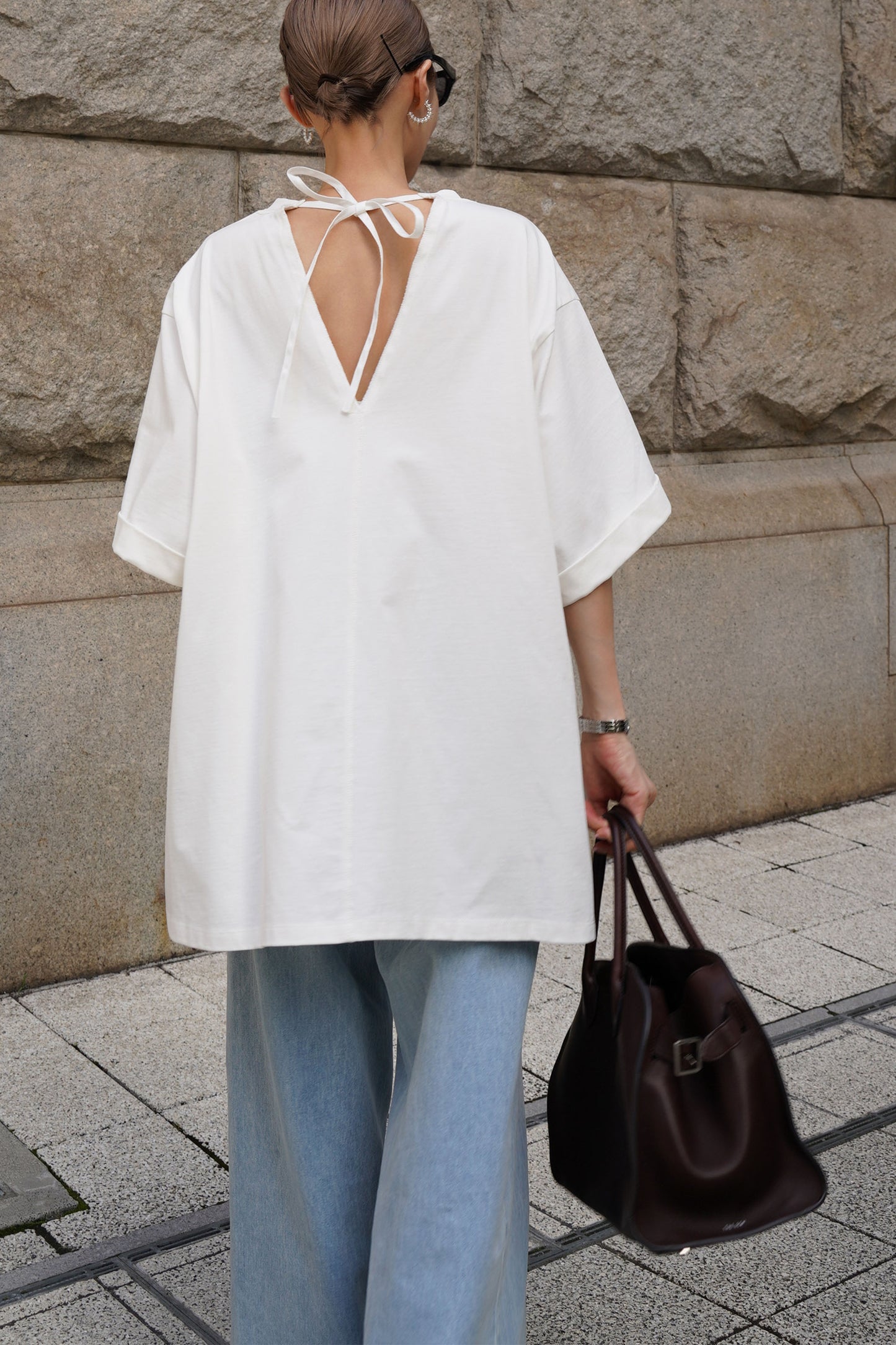 オーバーサイズカットソー【WHITE】