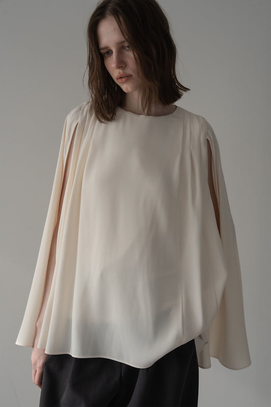 ポンチョブラウス【WHITE】