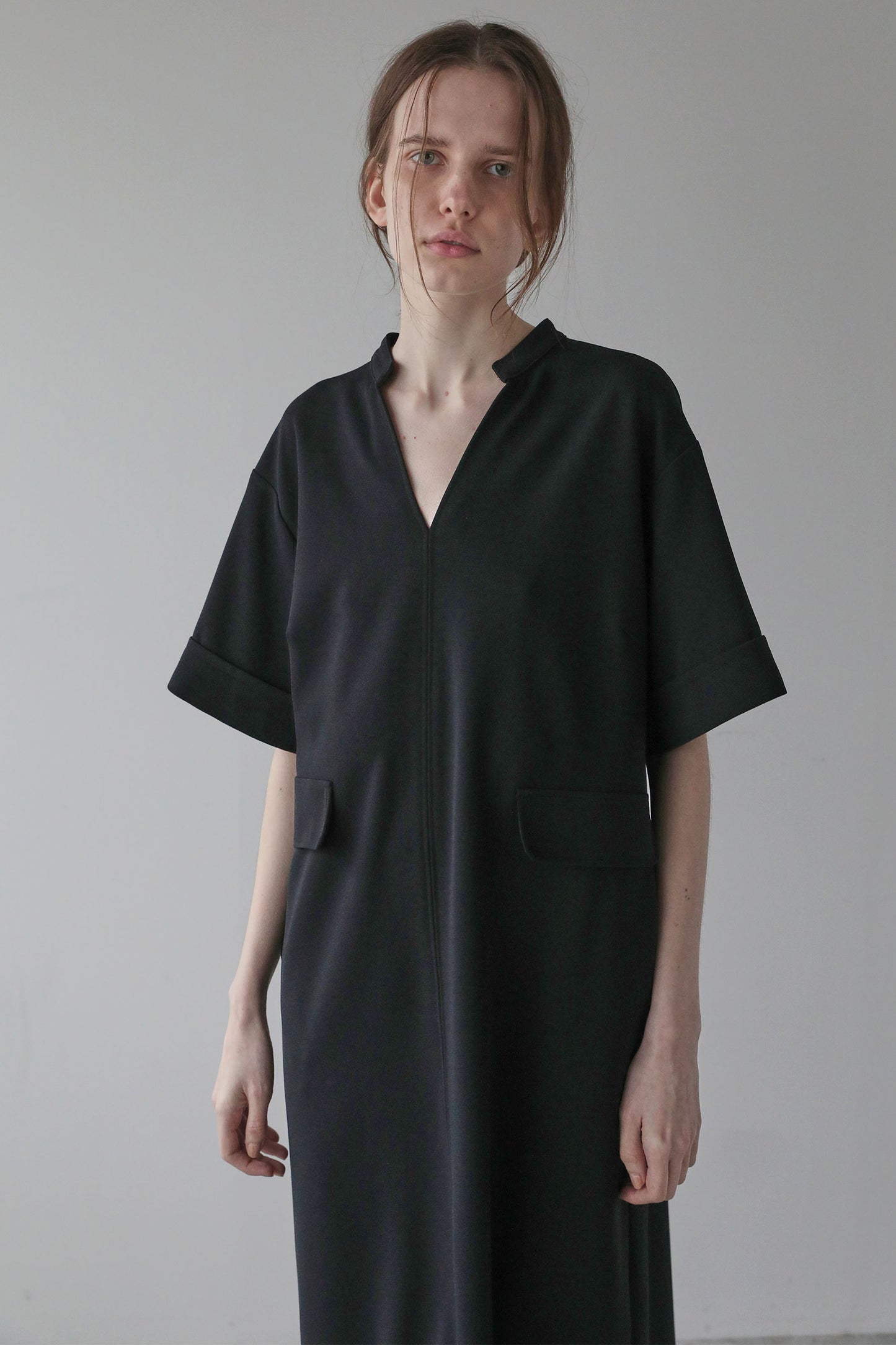 [Pre-order, shipping at the end of June] Georgette OP [BLACK]