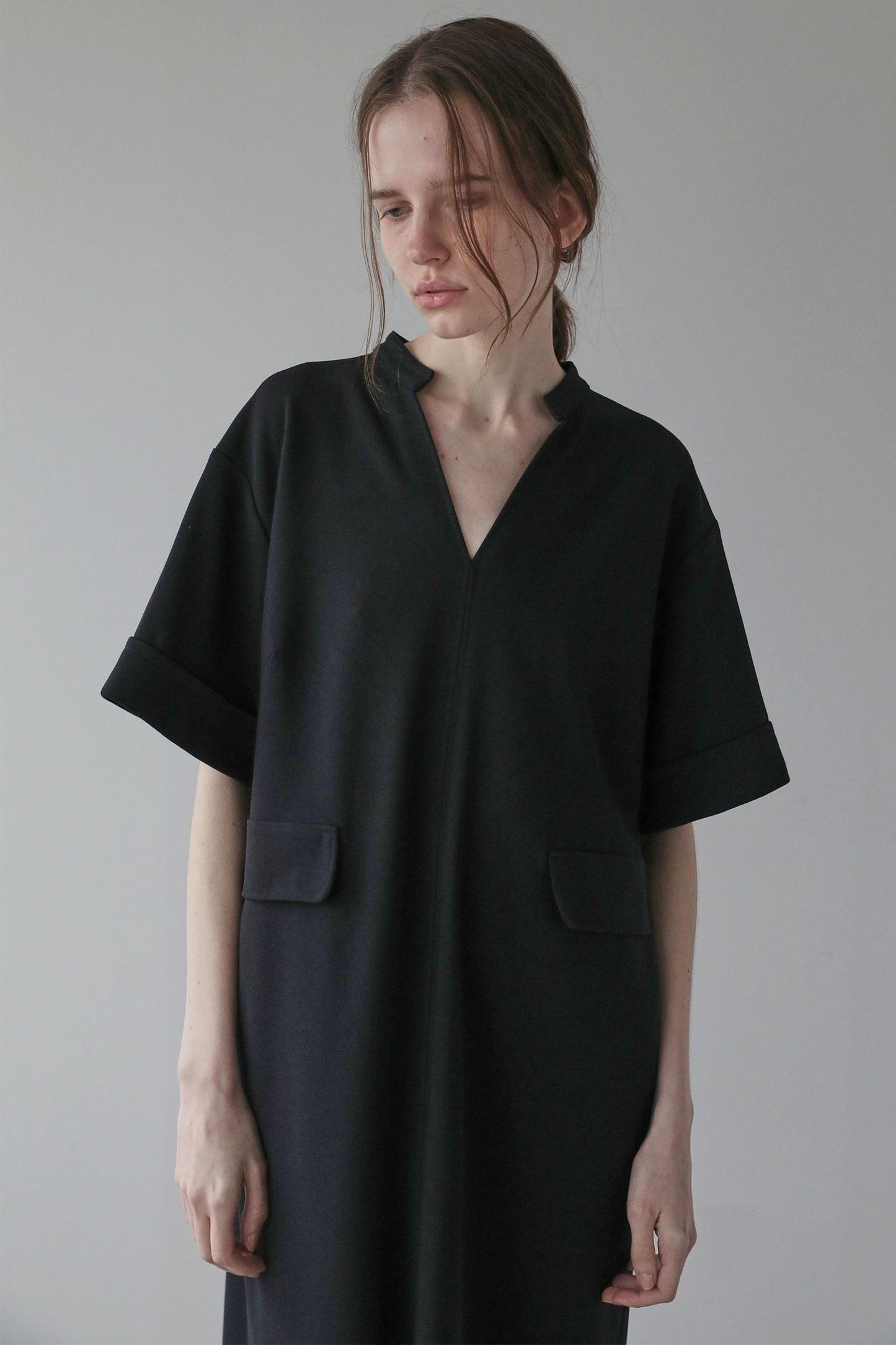 [Pre-order, shipping at the end of June] Georgette OP [BLACK]