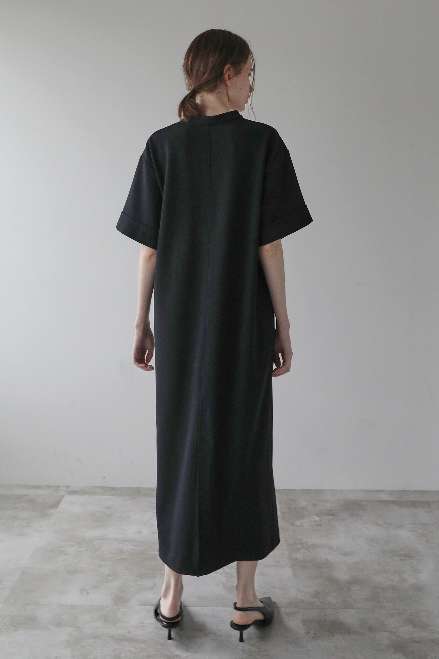 [Pre-order, shipping at the end of June] Georgette OP [BLACK]