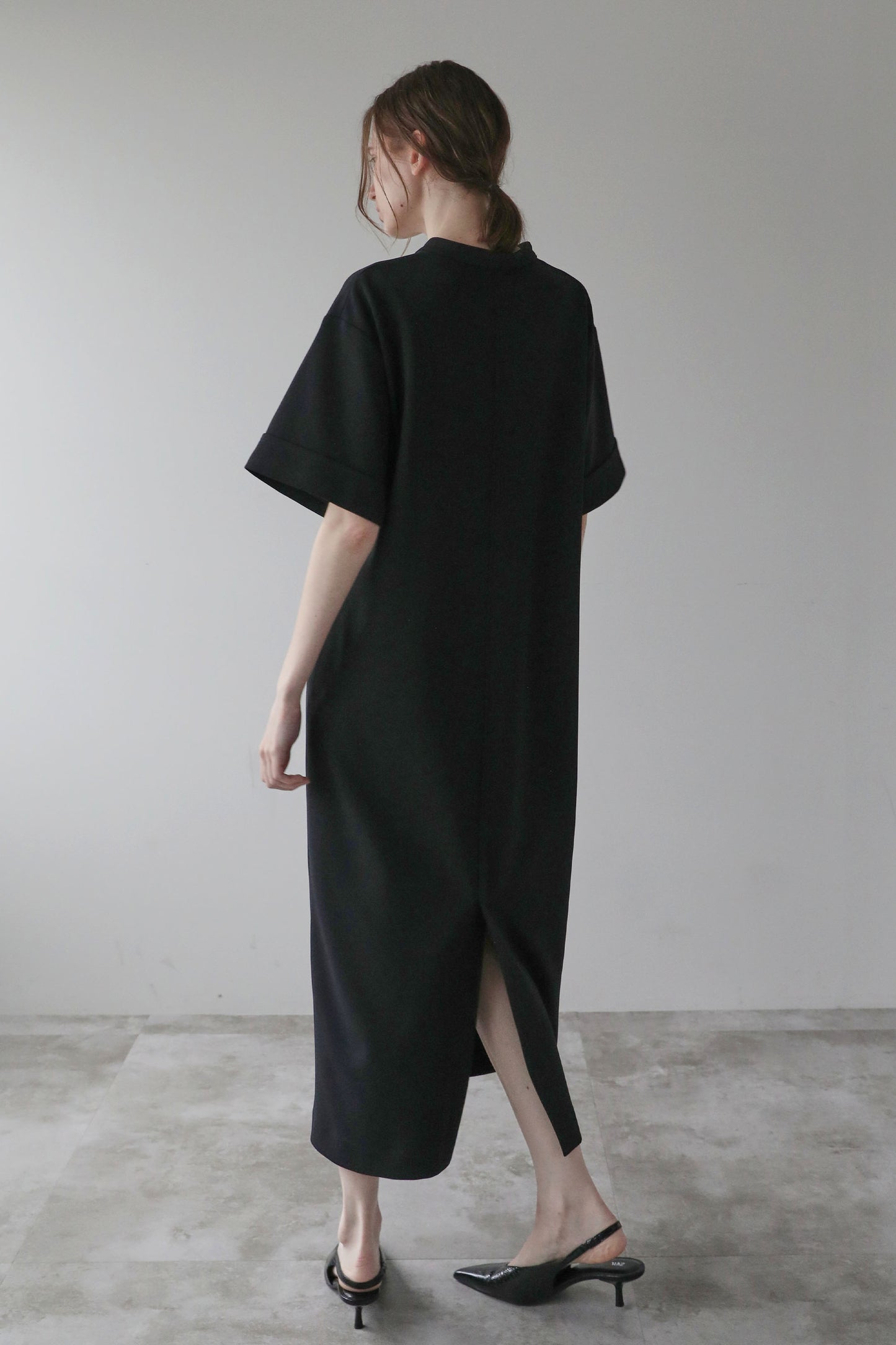 [Pre-order, shipping at the end of June] Georgette OP [BLACK]