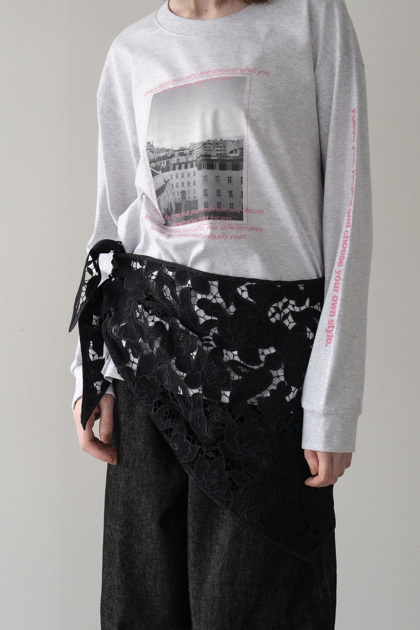 レースカラー【BLACK】