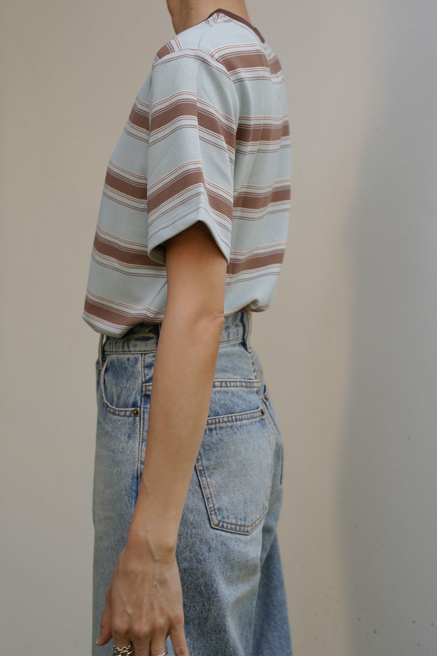 コンパクトボーダーTEE【BLUE】