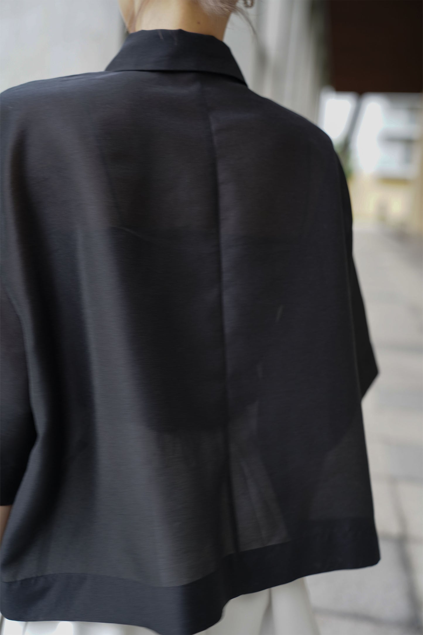 クロップドシャツ【BLACK】