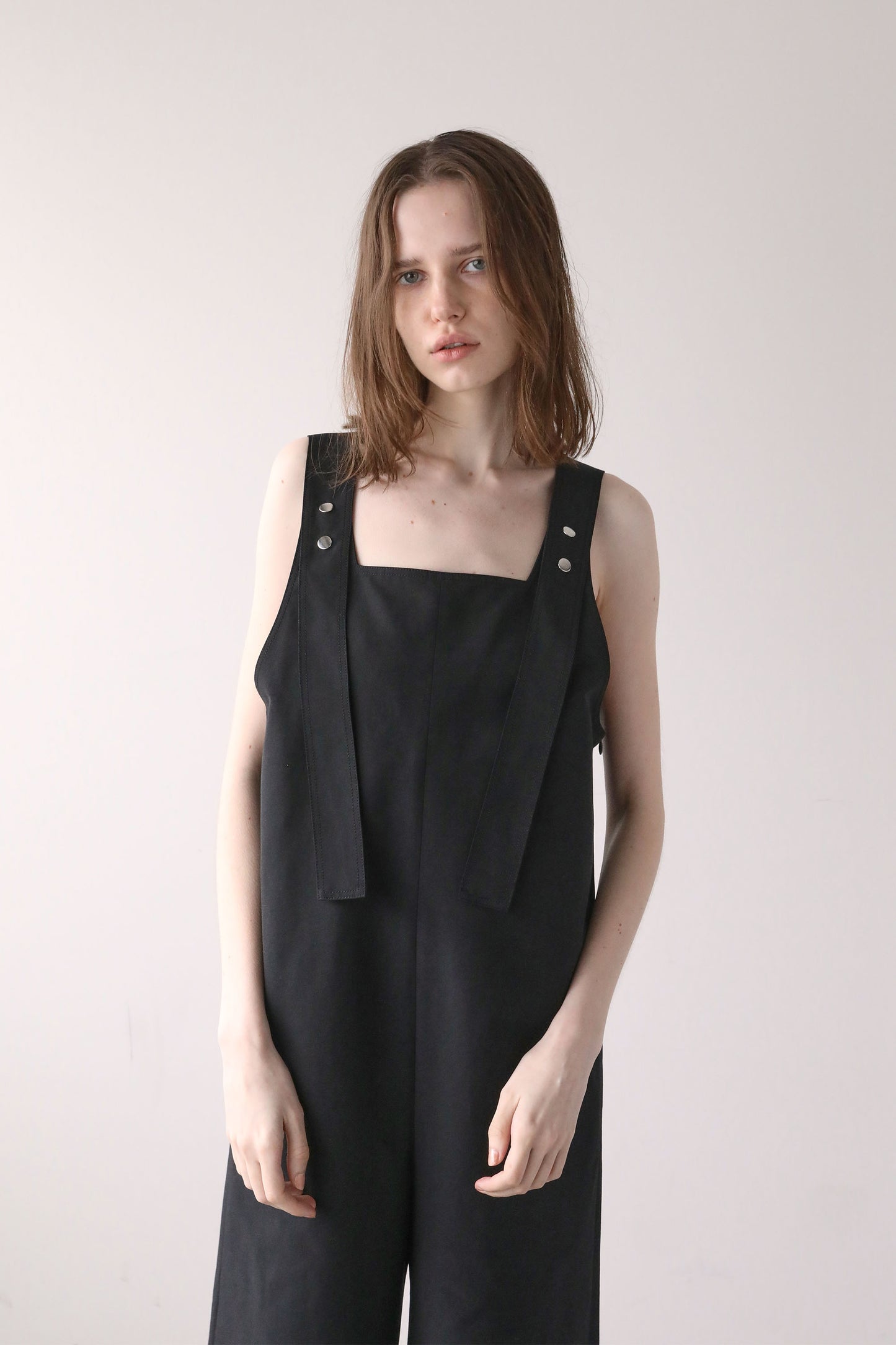 ボタンロンパース【BLACK】