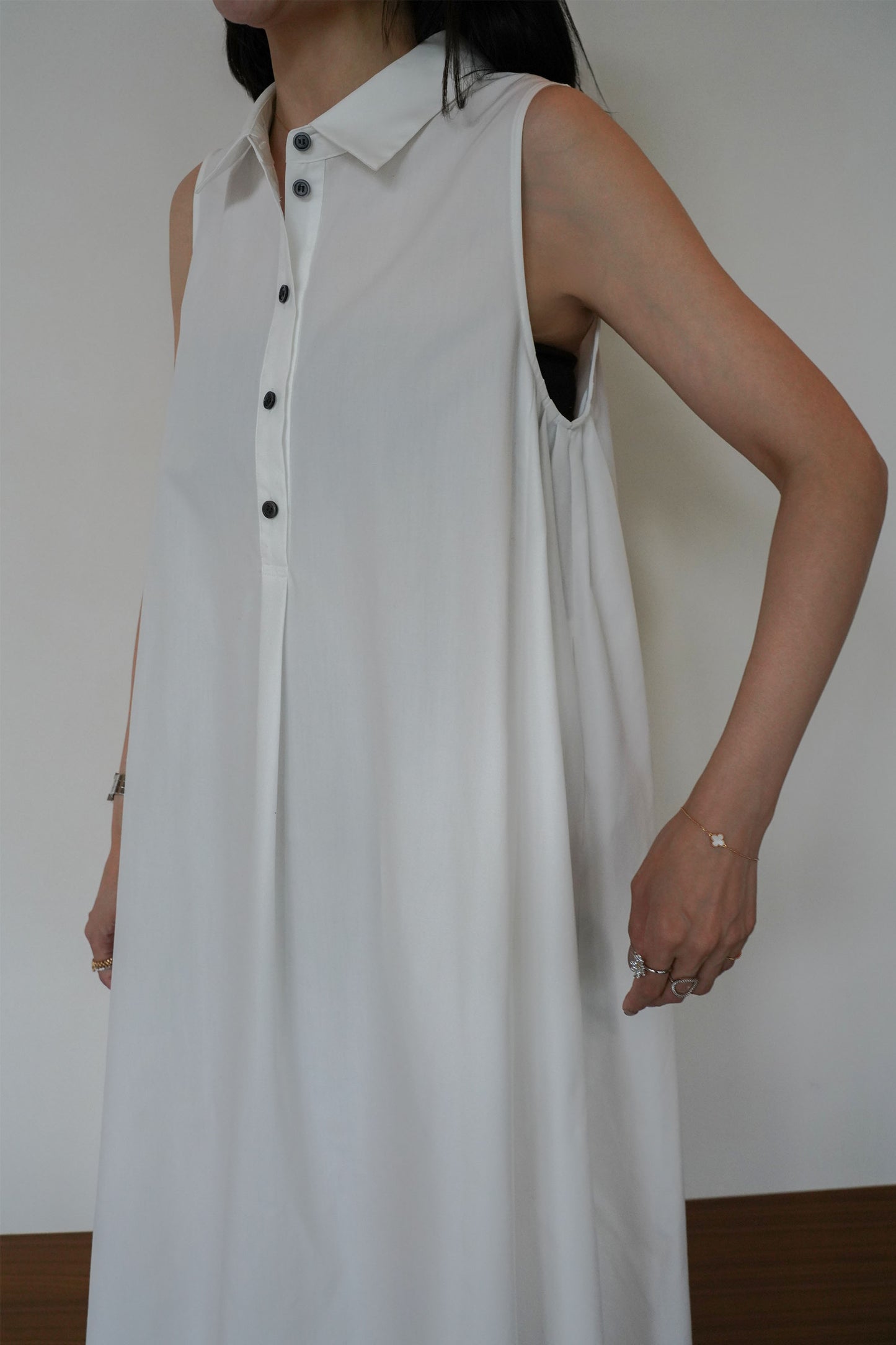 ヘムラインワンピース【WHITE】